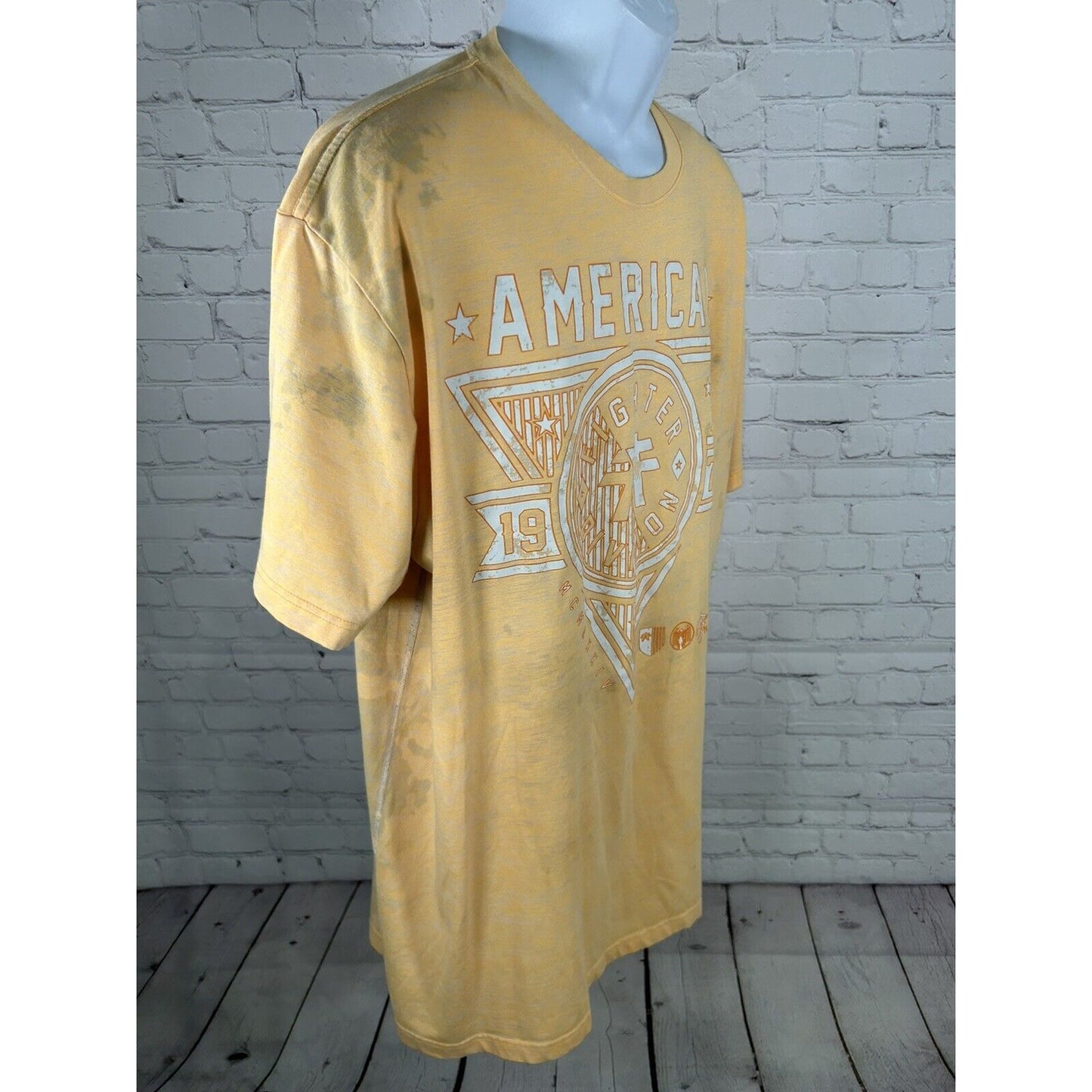 Lot Of 2 American Fighter T Shirts Men’s Graphic Tee’s Short Sleeve Tagless 3XL