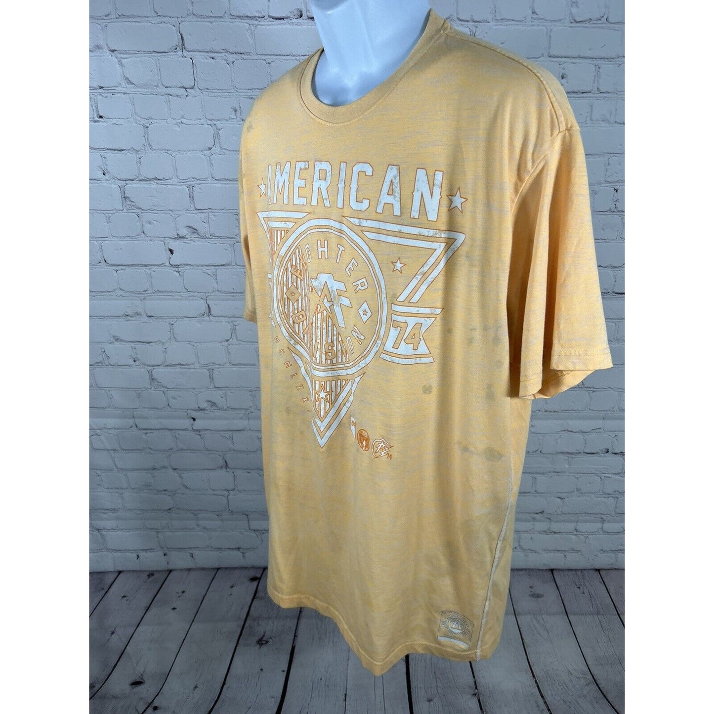 Lot Of 2 American Fighter T Shirts Men’s Graphic Tee’s Short Sleeve Tagless 3XL