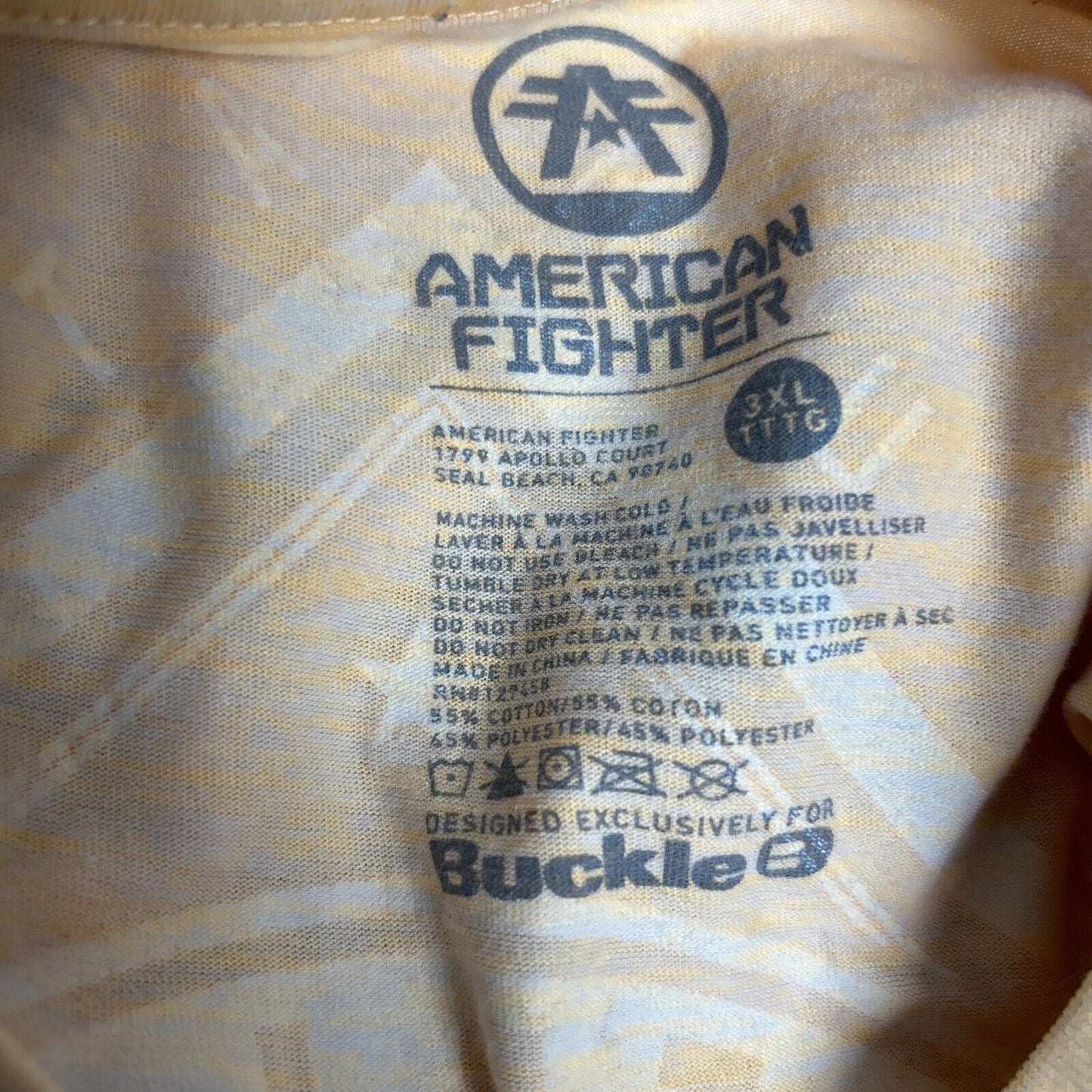 Lot Of 2 American Fighter T Shirts Men’s Graphic Tee’s Short Sleeve Tagless 3XL