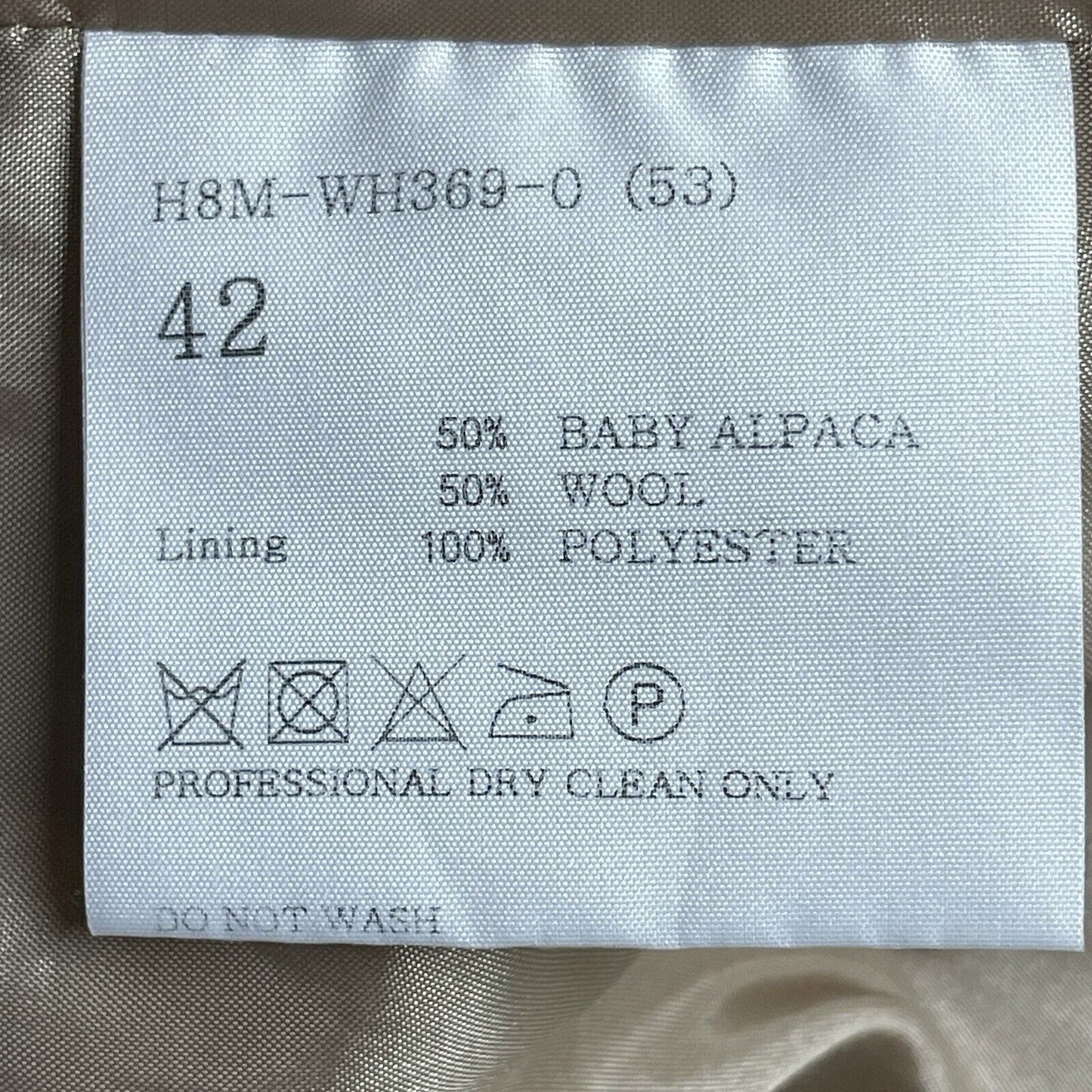 Hanii Y Tan Baby Alpaca Wool Hooded Belted Wrap Coat Pockets Size 42 Large L