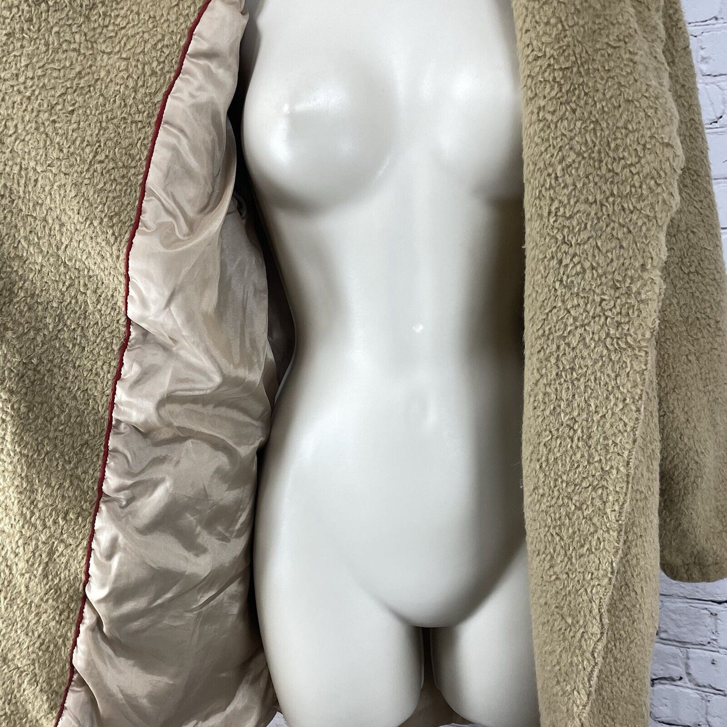 Hanii Y Tan Baby Alpaca Wool Hooded Belted Wrap Coat Pockets Size 42 Large L