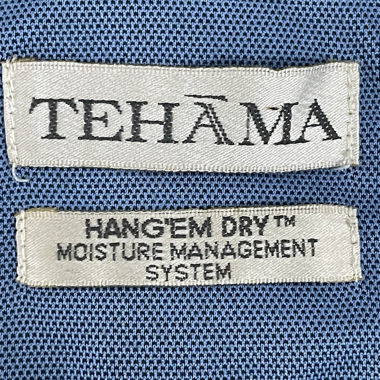 Tehama Legacy Hills Golf Club Polo Short Sleeve Blue Shirt Button Up Size 2XL