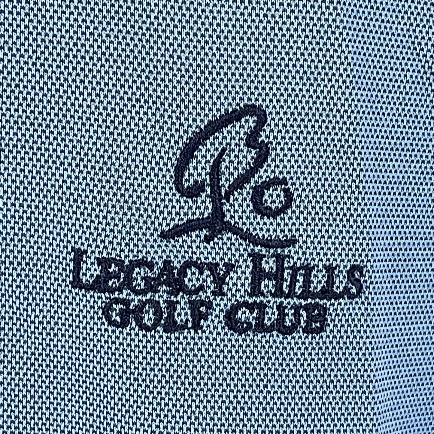 Tehama Legacy Hills Golf Club Polo Short Sleeve Blue Shirt Button Up Size 2XL