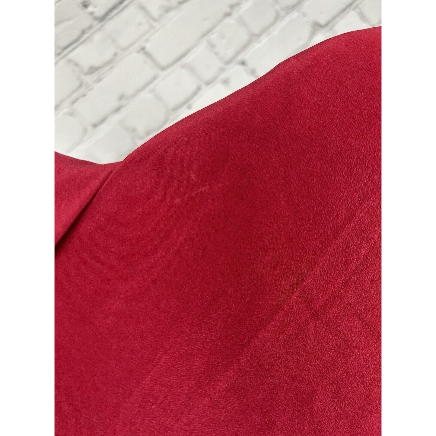 VTG Hugo Buscati Milano Silk Red Double Breasted Peak Lapel Women’s Blazer 12