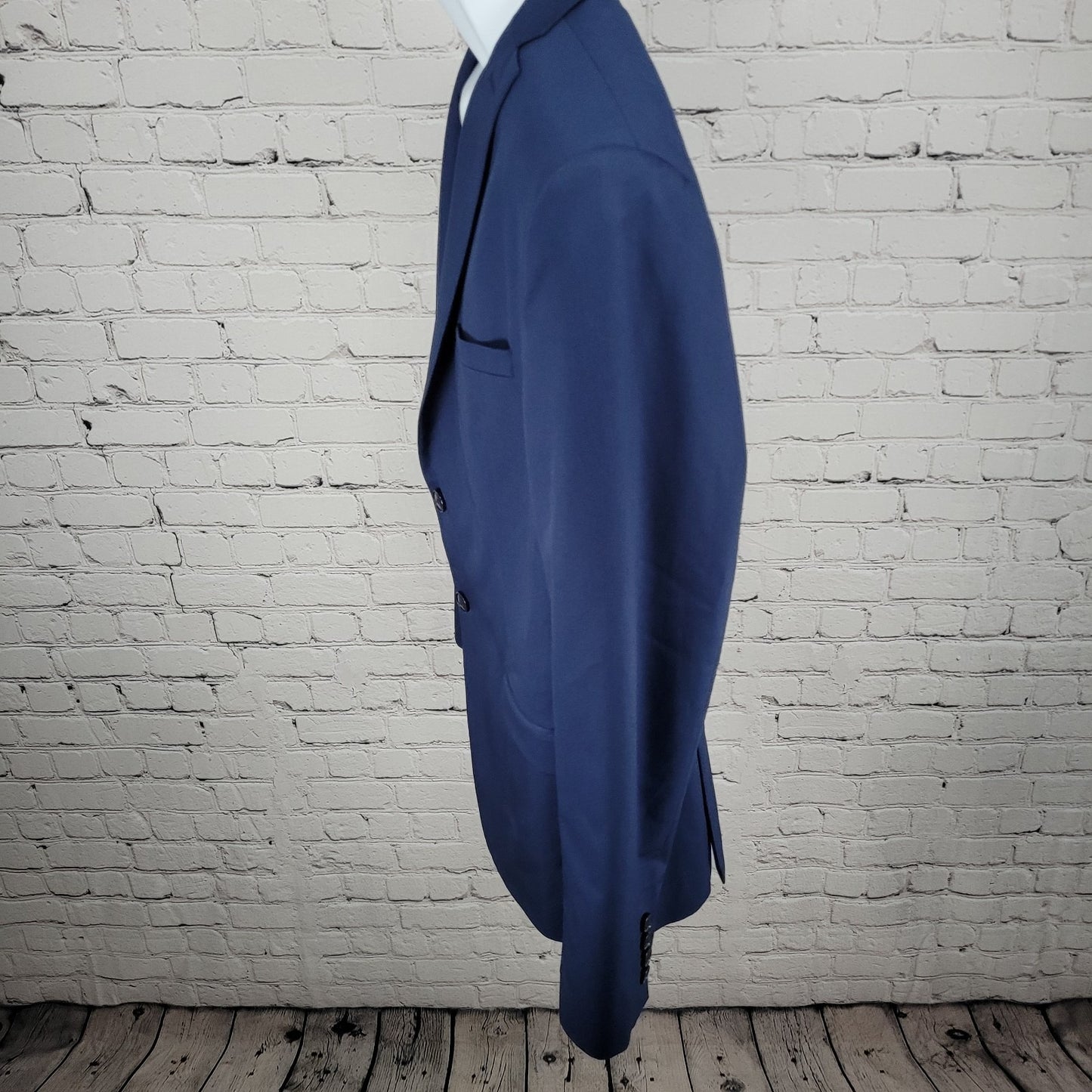 Zara Man Blue Wool Comfort AW'16 Stretch 2 Button Blazer Sport Coat Size 42