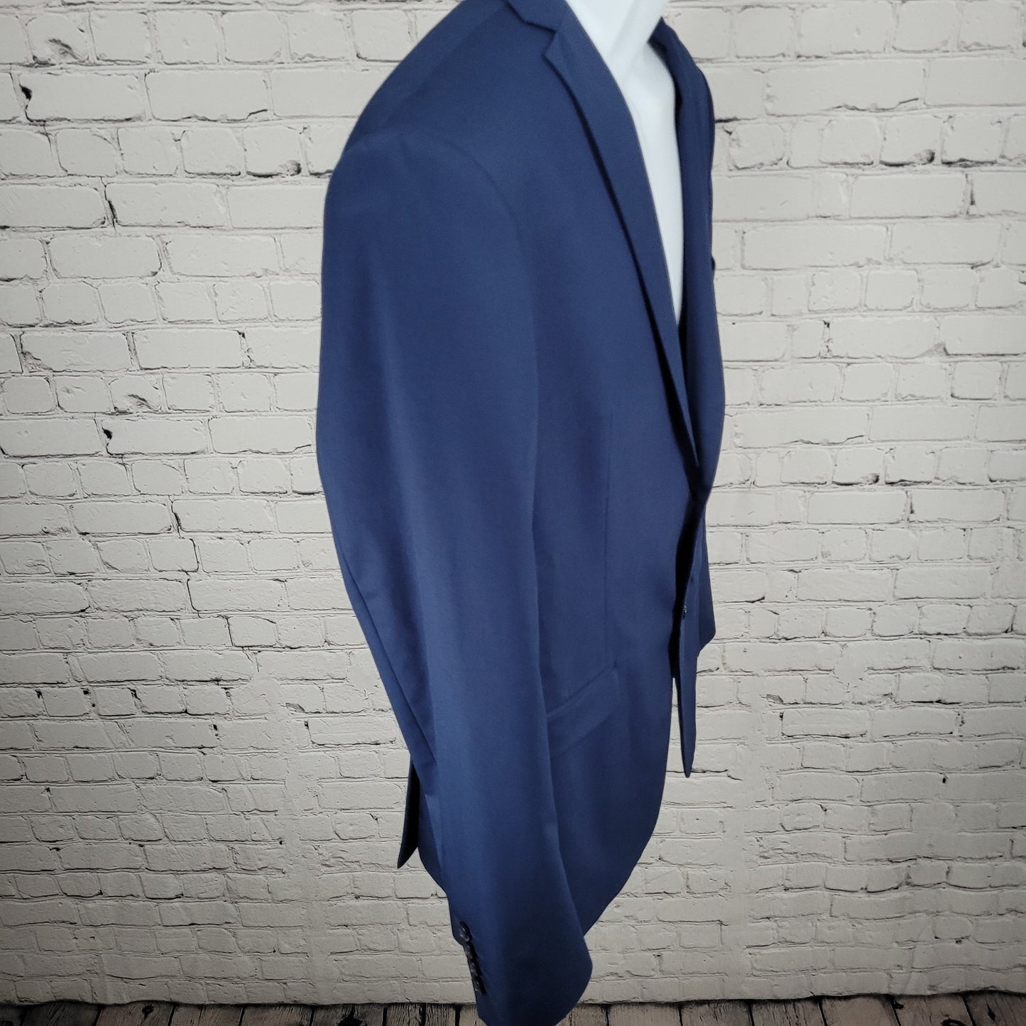 Zara Man Blue Wool Comfort AW'16 Stretch 2 Button Blazer Sport Coat Size 42