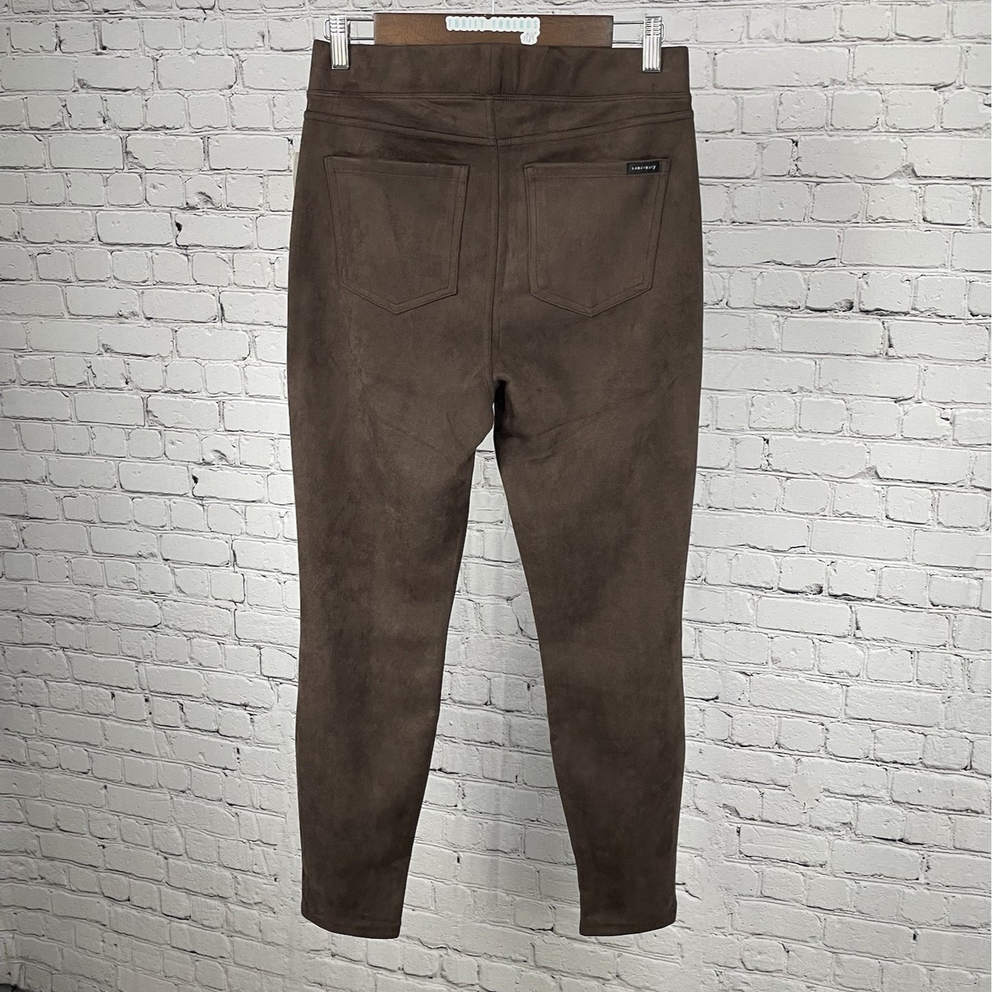 NWD Sanctuary Brown Velvety Soft High Rise Stretch Pants Size Medium M (28x28)