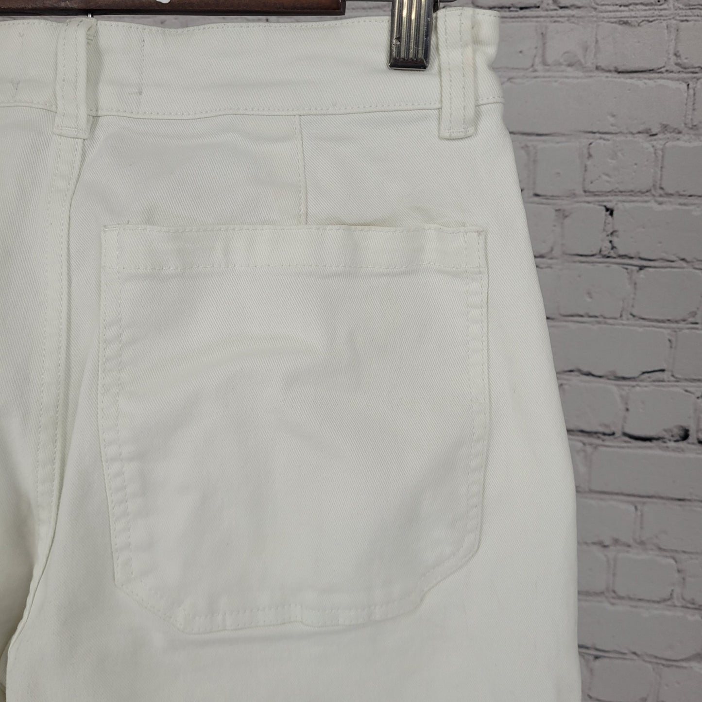 Everlane White Organic Cotton Twill Stretch High Rise Ankle Jeans Size 4 (27x26)