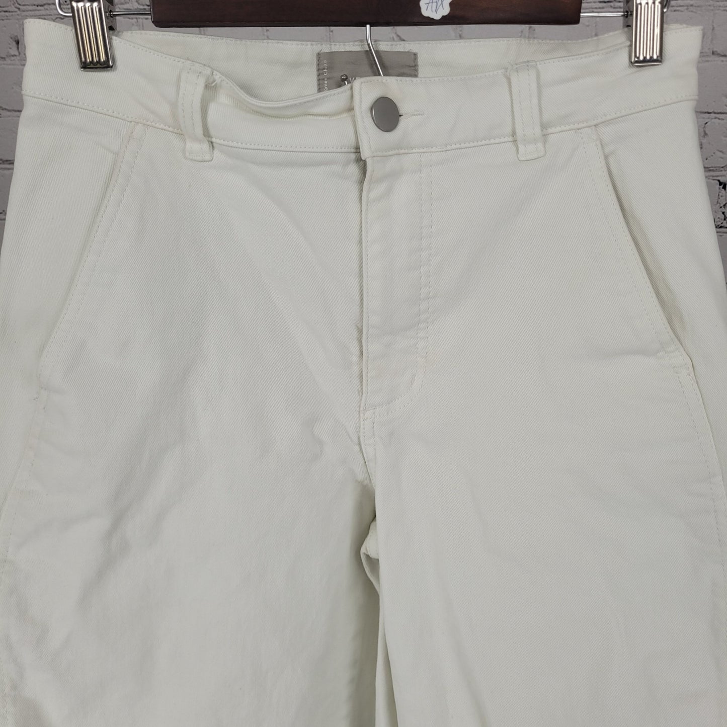 Everlane White Organic Cotton Twill Stretch High Rise Ankle Jeans Size 4 (27x26)
