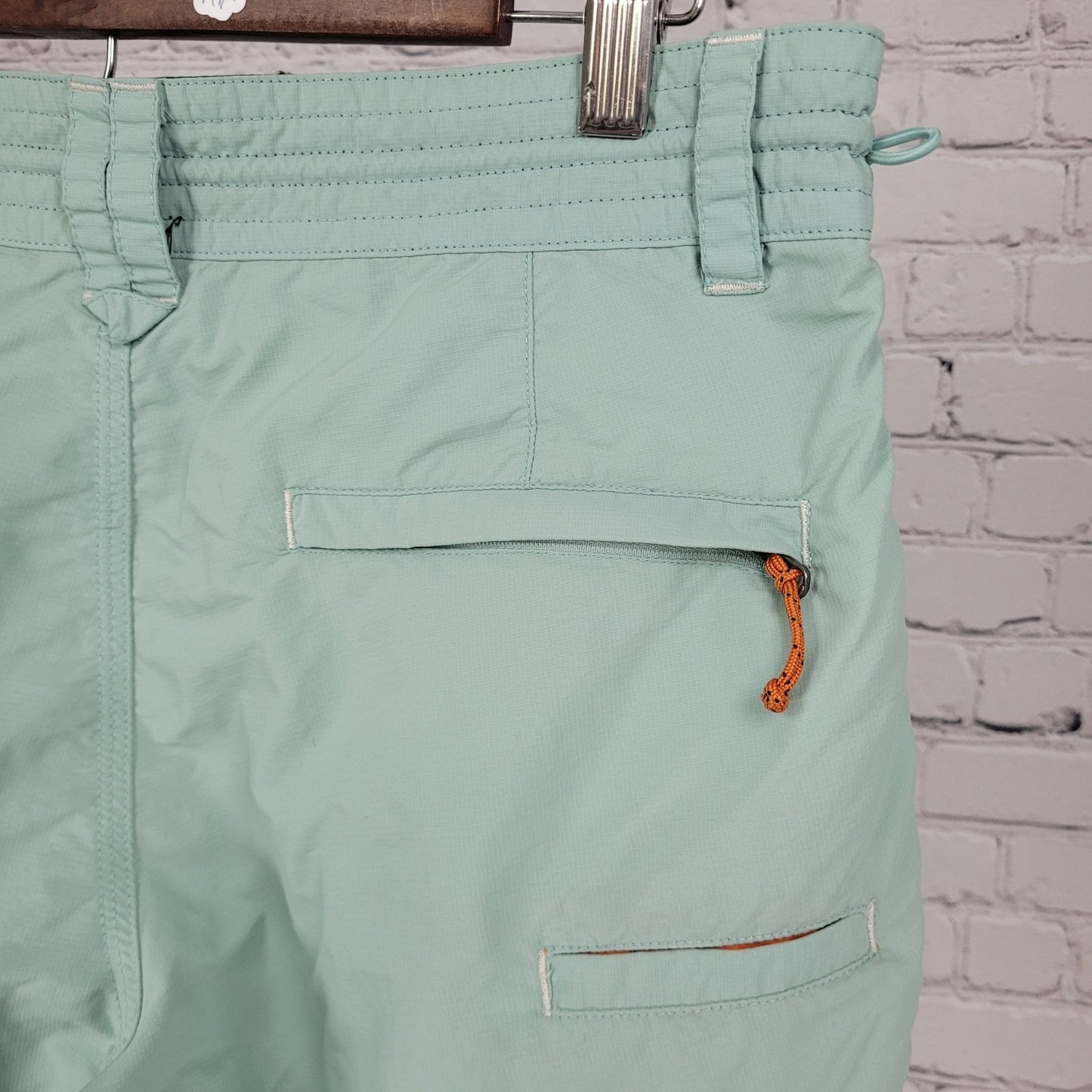 Howler Bros Green Zip Fly Multiple Pockets Board Shorts Swim Trunks Size 30x9
