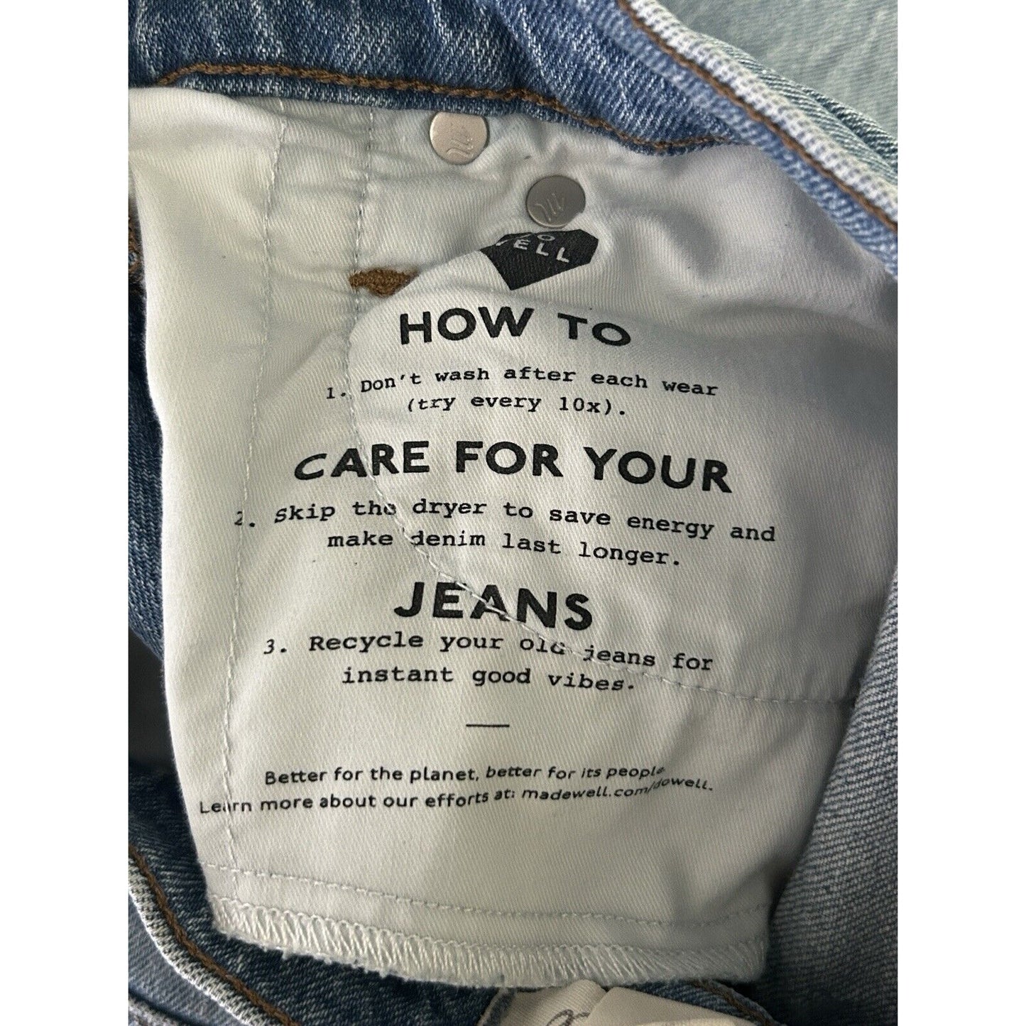 Madewell The Perfect Vintage Jean Blue Light Wash Distressed Jeans Size (24X25)
