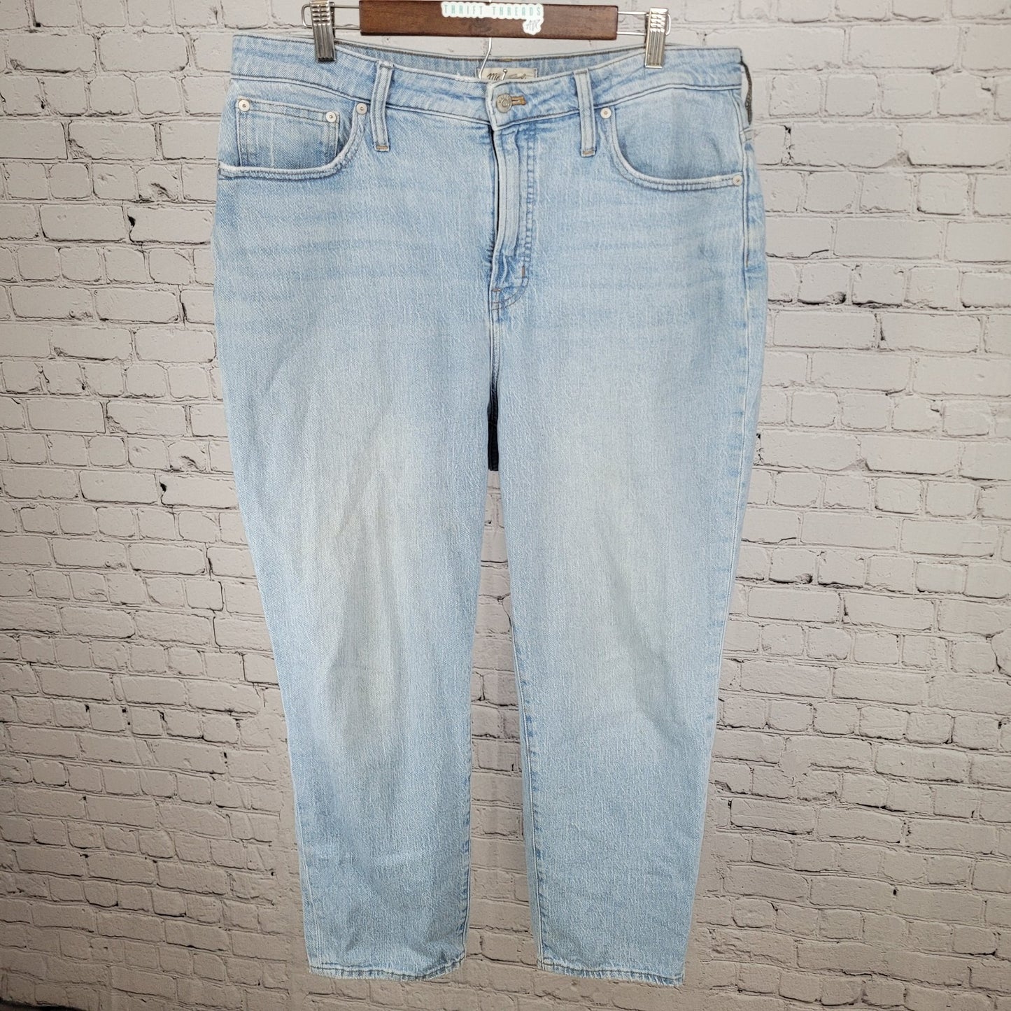 Madewell The Curvy Perfect Vintage Jean Light Denim High Rise Size 32 (35x27)