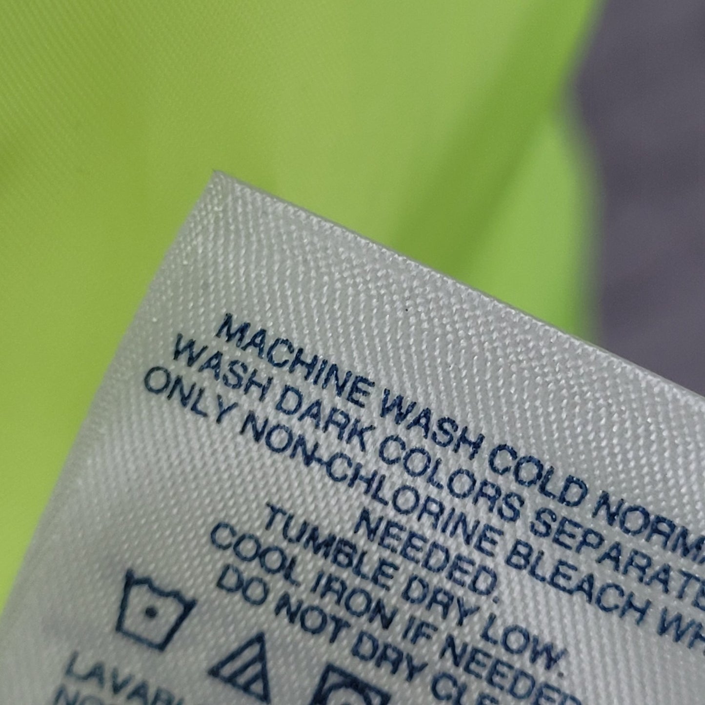 Lands' End Neon Yellow Down Insulated Pockets Zip Puffer Vest Size XL/P 18