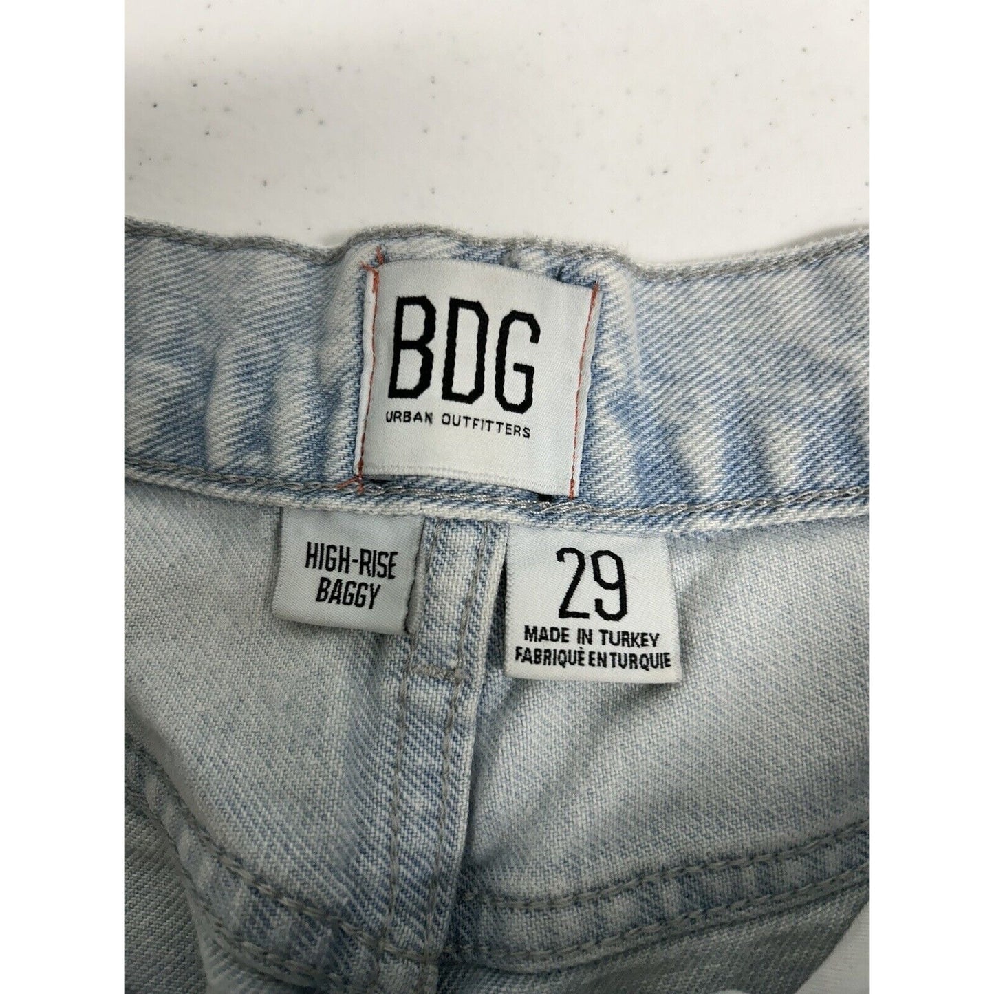 BDG Urban Outfitters Womens High Rise Baggy Light Wash Denim Jeans 29 (29 x 31)
