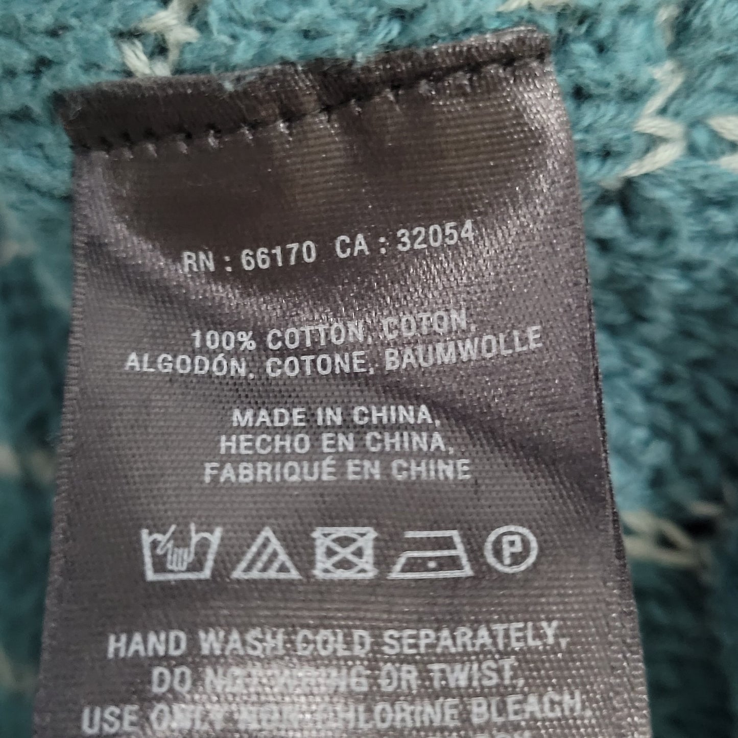 Moth Anthropologie Dot Dot Blue Grey Cotton Knit Pullover Zip Sweater Small S