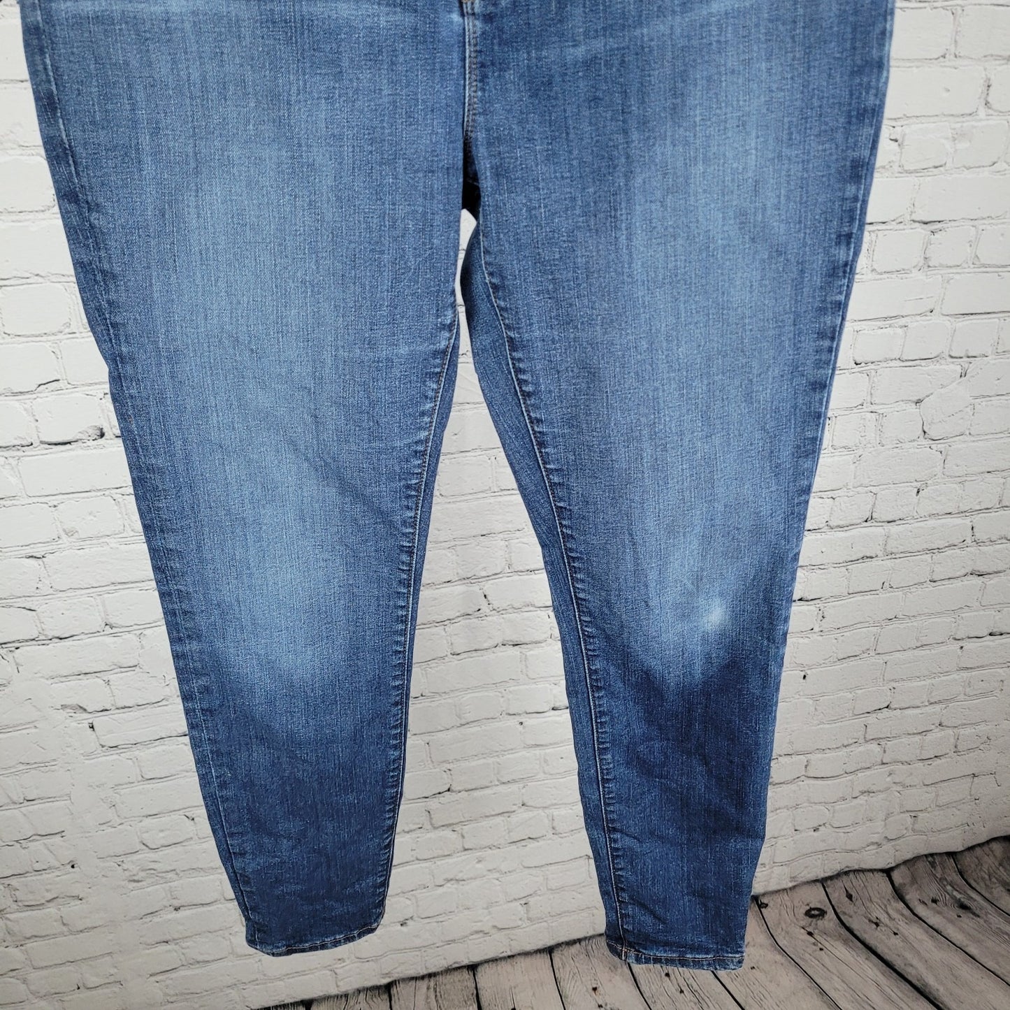J.CREW Blue Denim Curvy Toothpick High Rise Stretch Jeans Size 30 (30x29)