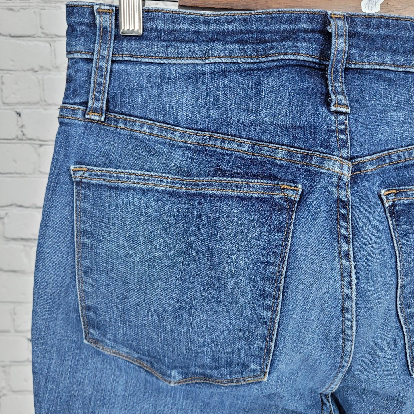 J.CREW Blue Denim Curvy Toothpick High Rise Stretch Jeans Size 30 (30x29)