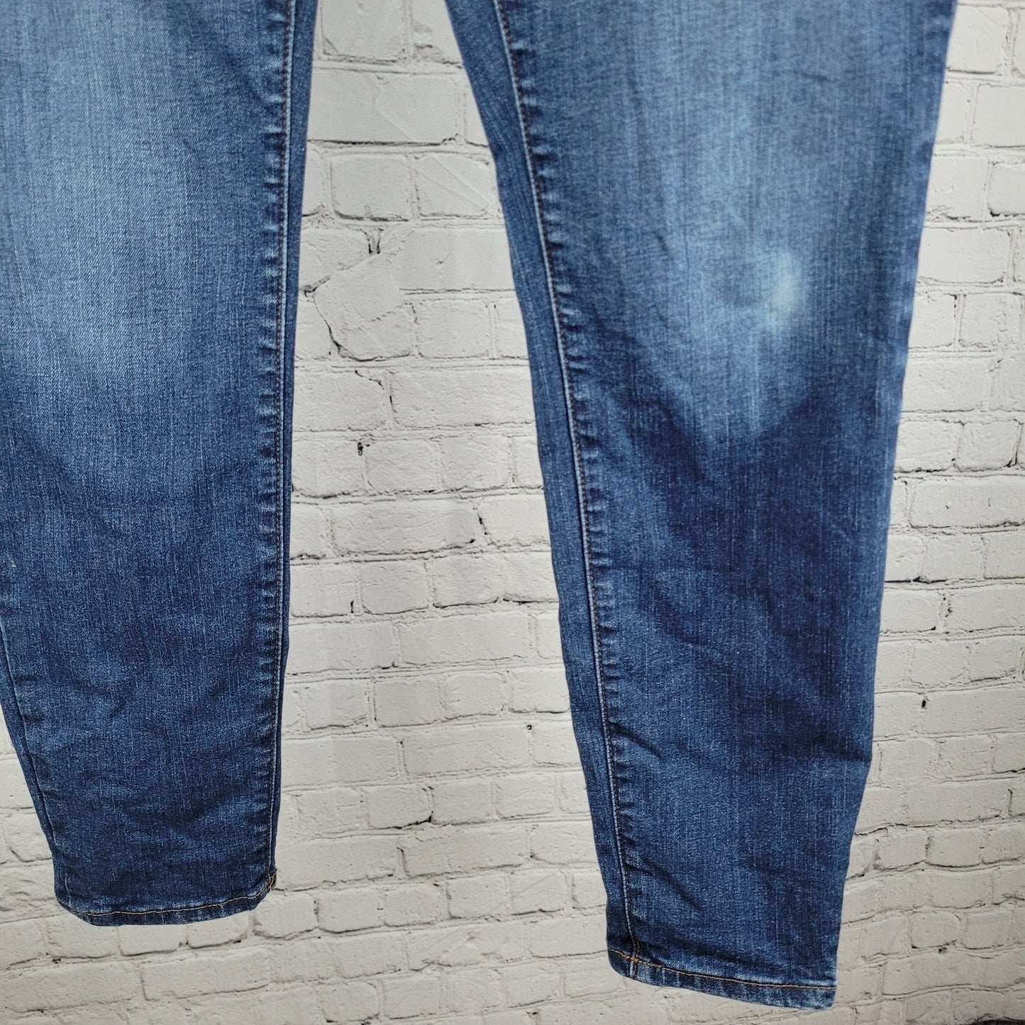 J.CREW Blue Denim Curvy Toothpick High Rise Stretch Jeans Size 30 (30x29)