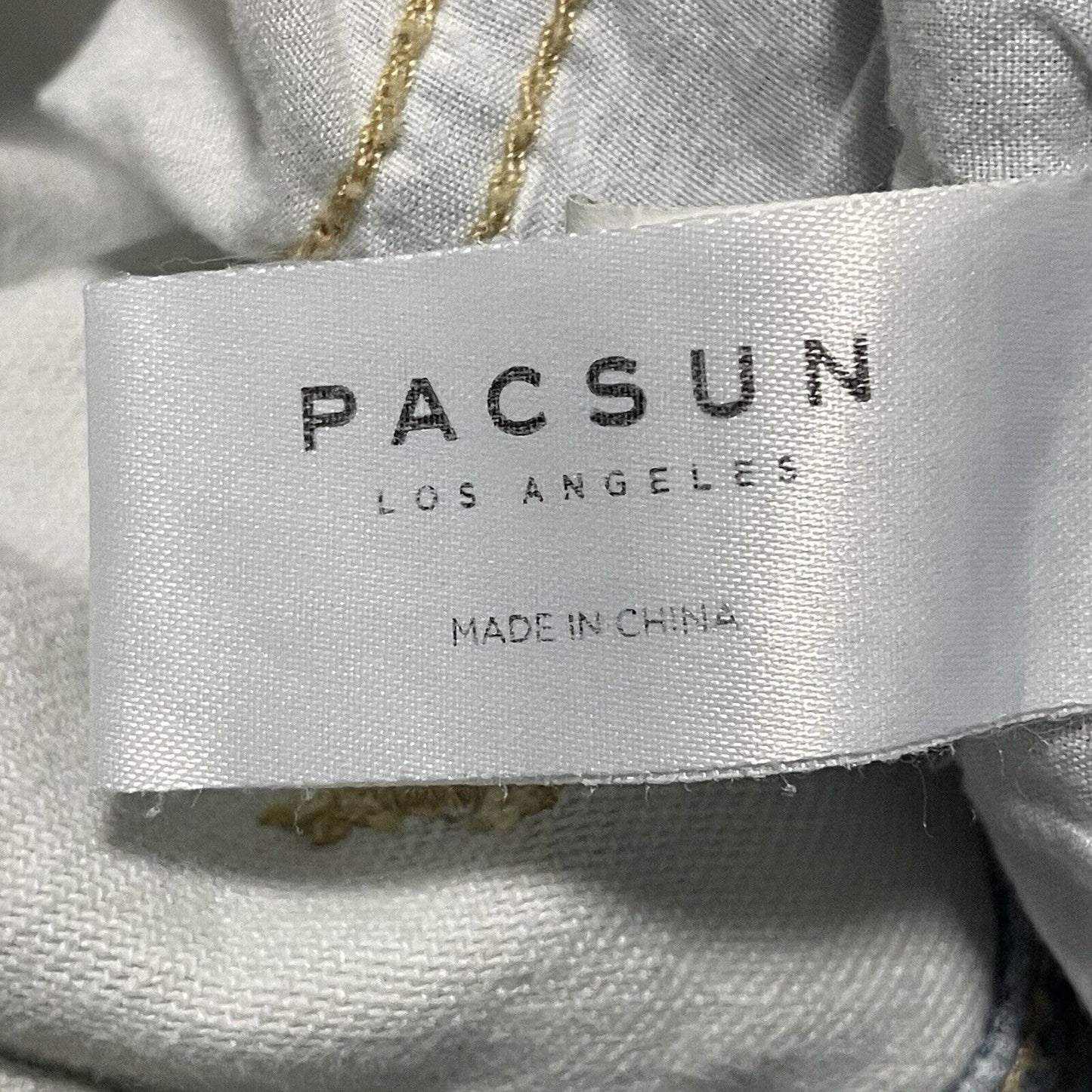 Pacsun Distressed High Rise Straight Leg Cut Off Denim Jeans Size 25 (25x25)