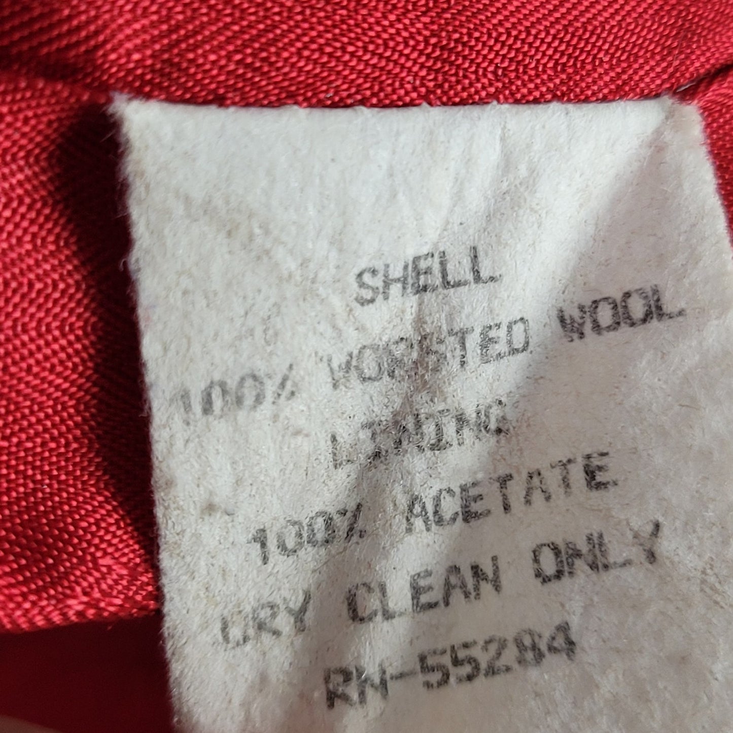 VTG Talbots Red 100% Worsted Wool Gold Button Blazer Jacket USA Made Size 16