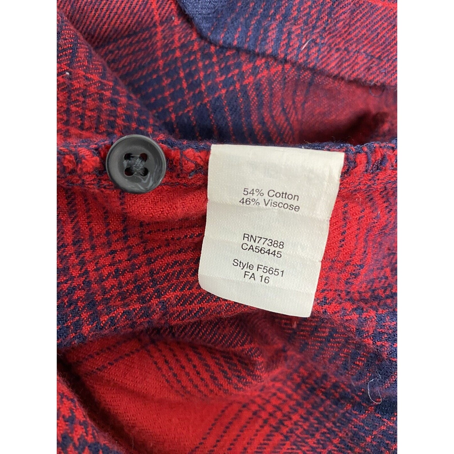 Madewell Classic Fit Plaid Flannel Cotton Blend Long Sleeve Button Shirt Small S