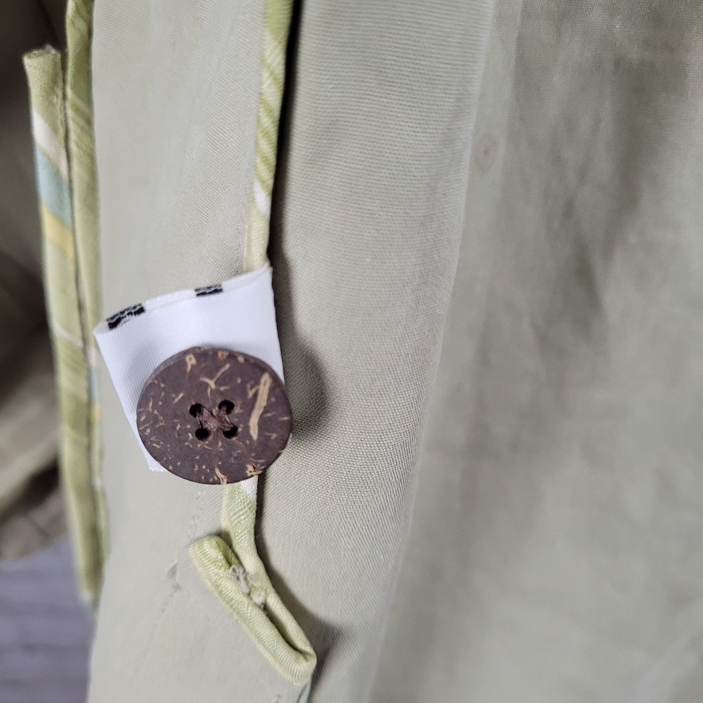 Tommy Bahama Beige Silk Linen Lightweight Notch Blazer Jacket Size Medium M