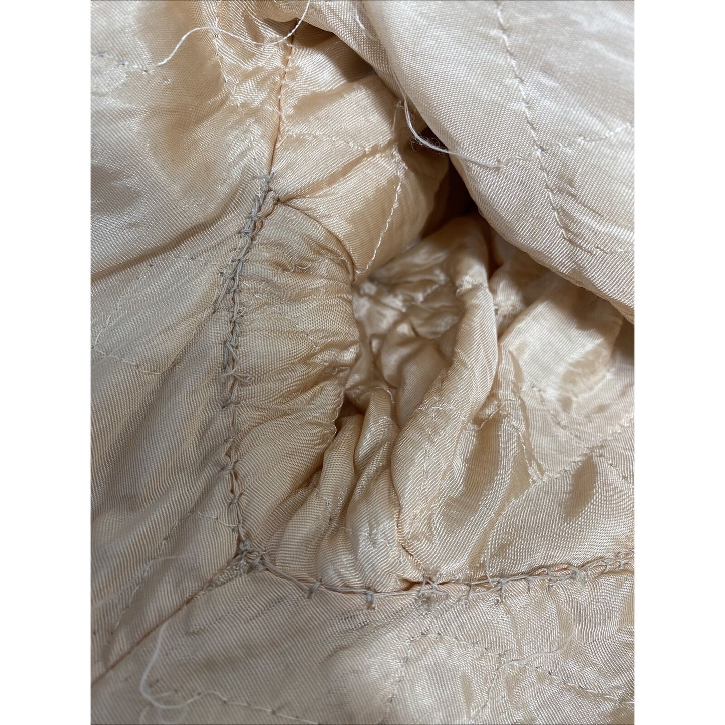 VTG 60’s 70’s Doby Malden Mills Double Breasted White Faux Fur Coat Girls XL