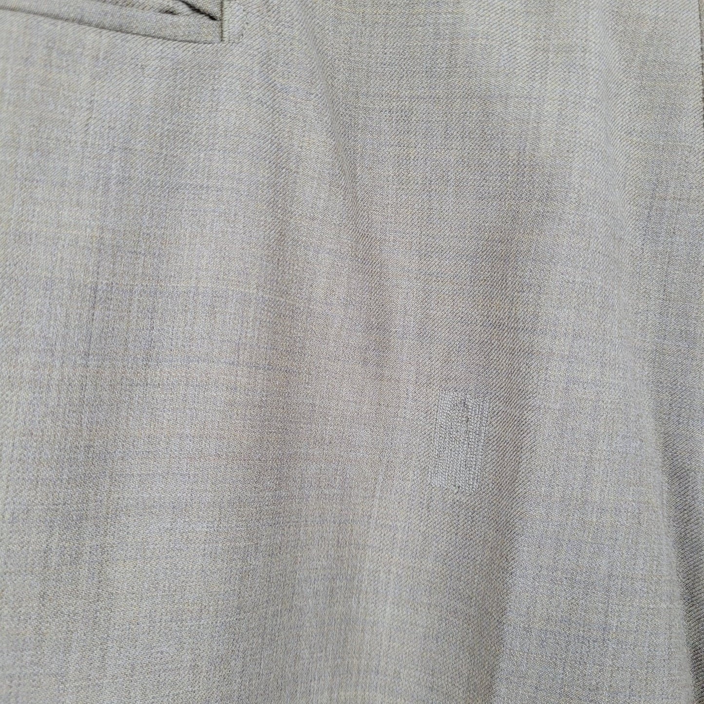Santorelli Luxury Serge Tan 100% Wool Dress Pants Italy Made Size 42 (42x32)