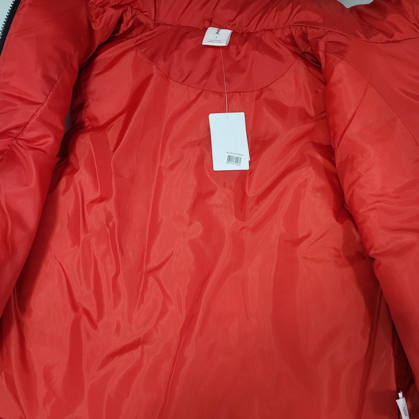 NWT ABOUND Red Insulated Lightweight Pockets Puffer Jacket Vest Size Small S