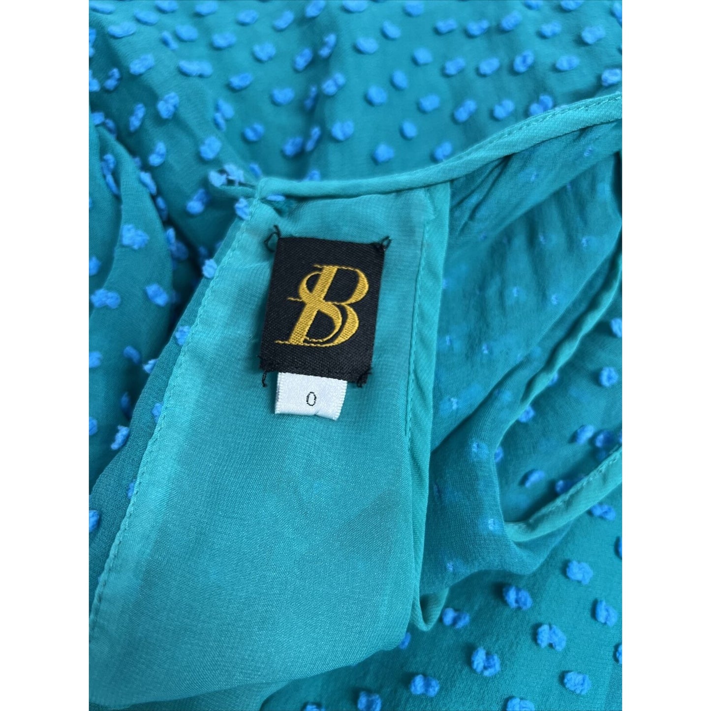 SACHIN + BABI Anthropologie Swiss Dot Silk Blend Sleeveless Tunic Dress Size 0
