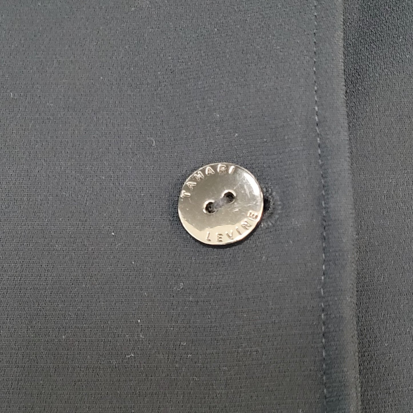 Tahari Black 2 Button Shawl Lapel Ventless Lined Blazer Suit Jacket Petite 6P