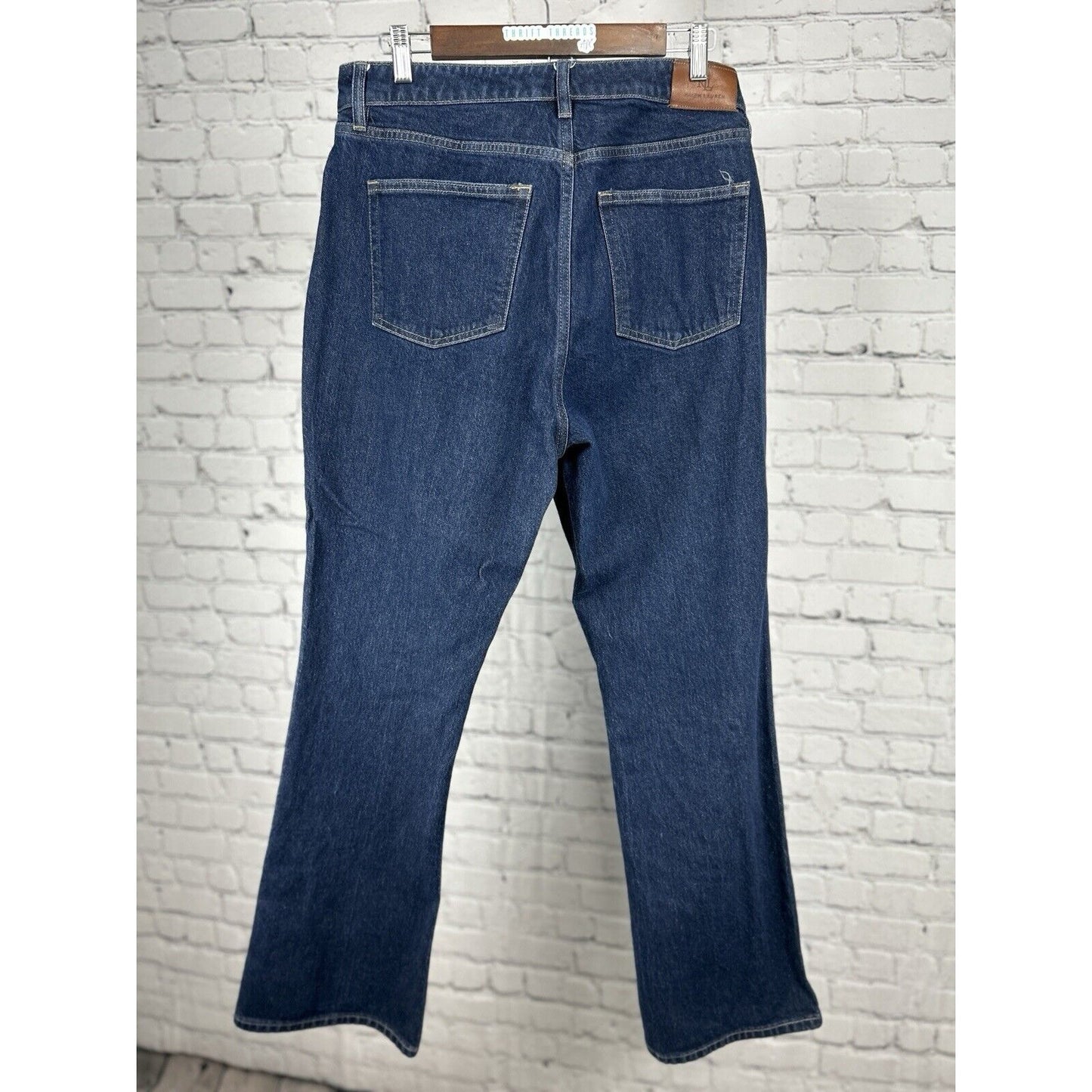 Lauren Ralph Lauren Black Label Dark Wash High Rise Blue Jeans Size 14 (34X32)