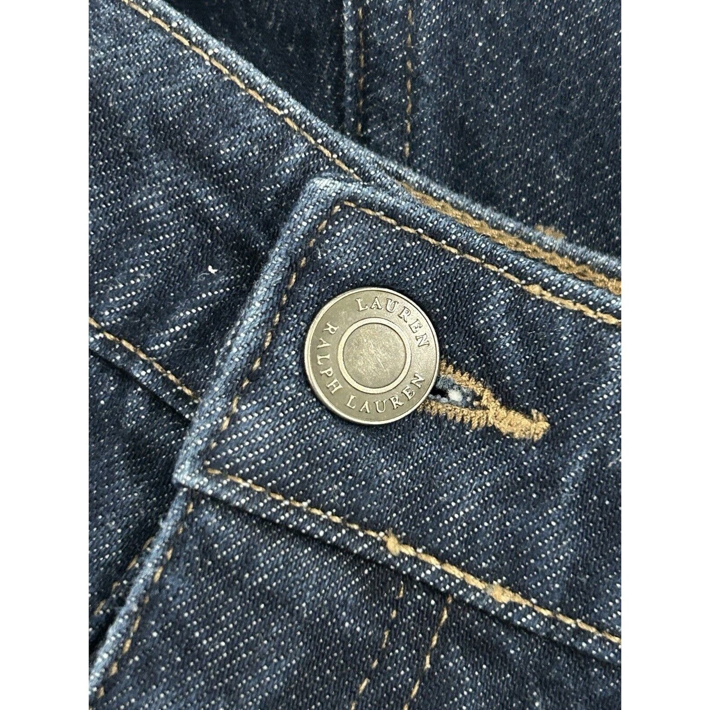 Lauren Ralph Lauren Black Label Dark Wash High Rise Blue Jeans Size 14 (34X32)