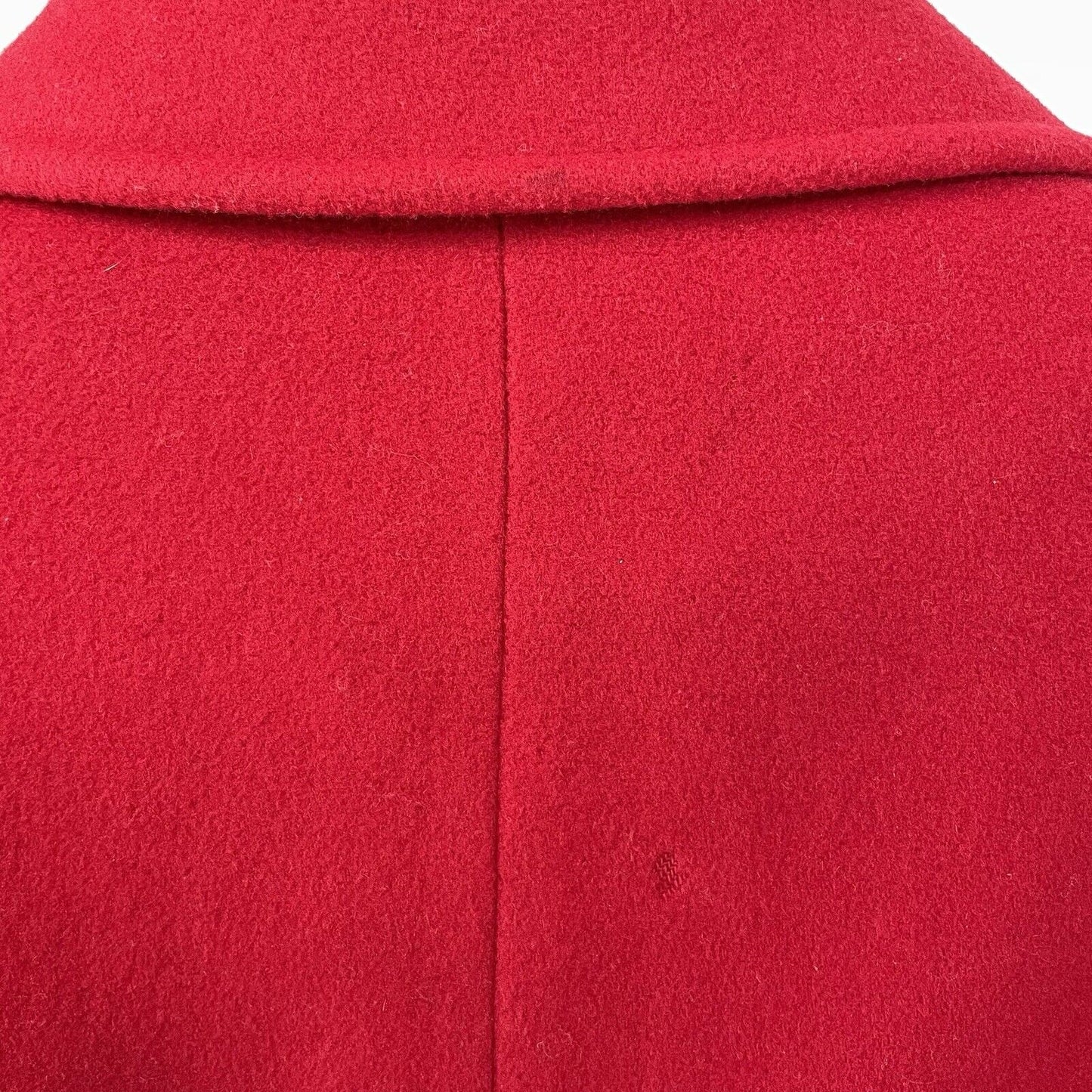 Preston & York Cardinal 100% Wool Peacoat Long Pockets 3 Button Vented Size 14