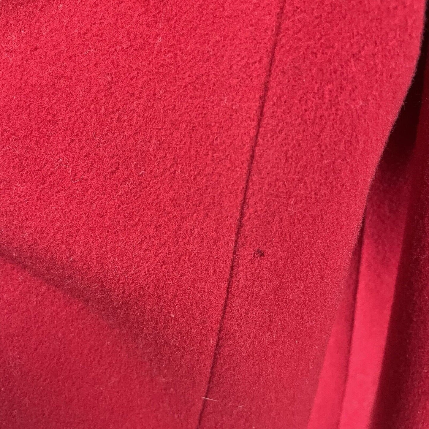 Preston & York Cardinal 100% Wool Peacoat Long Pockets 3 Button Vented Size 14