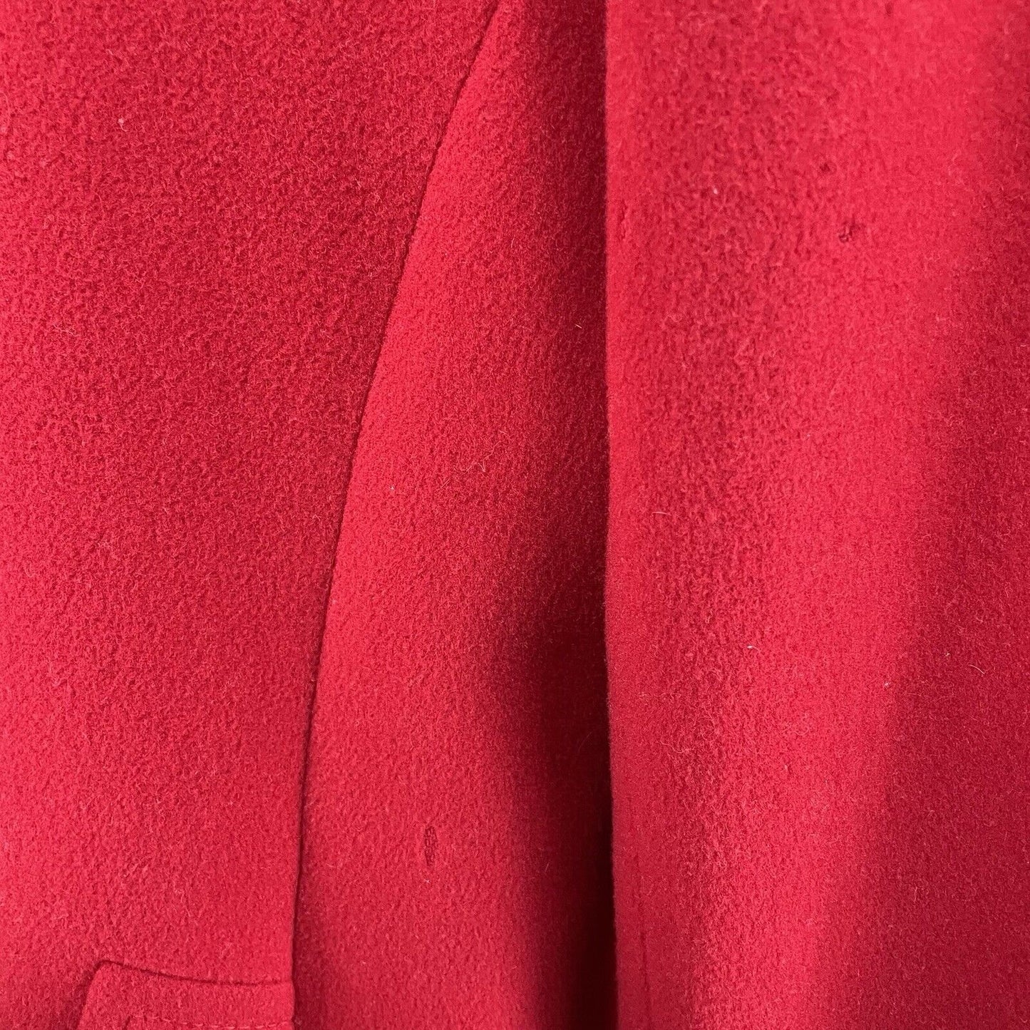 Preston & York Cardinal 100% Wool Peacoat Long Pockets 3 Button Vented Size 14