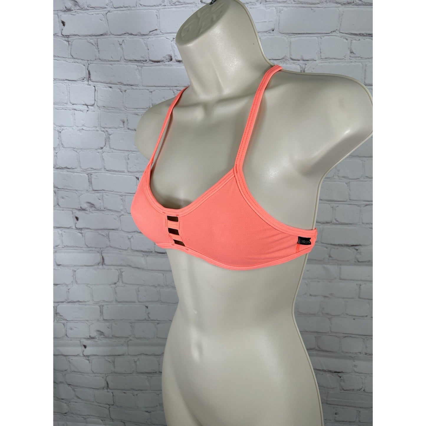 Jolyn Neon Pink Racerback Tomcat Adjustable Athletic Women’s Swimsuit Top XS