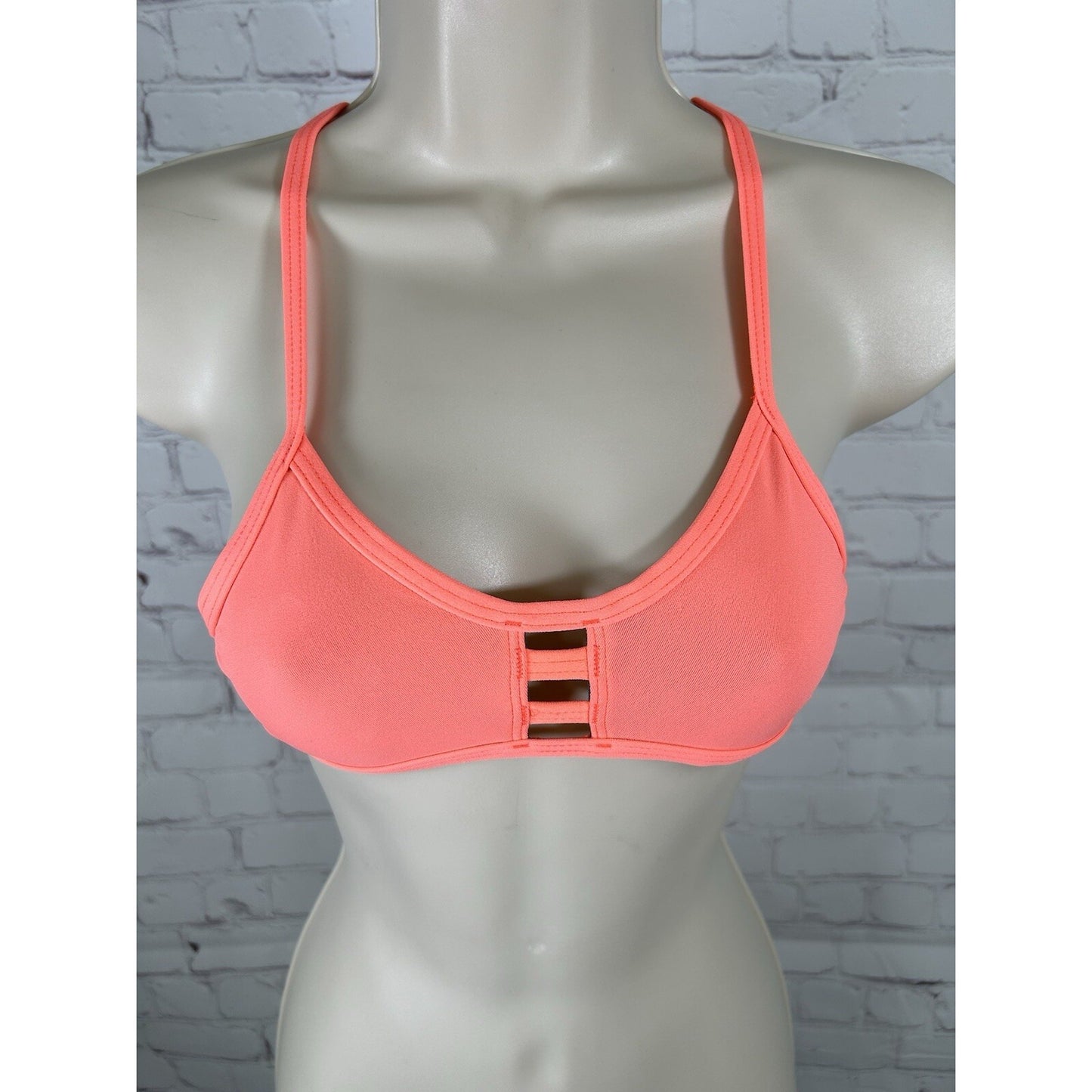 Jolyn Neon Pink Racerback Tomcat Adjustable Athletic Women’s Swimsuit Top XS