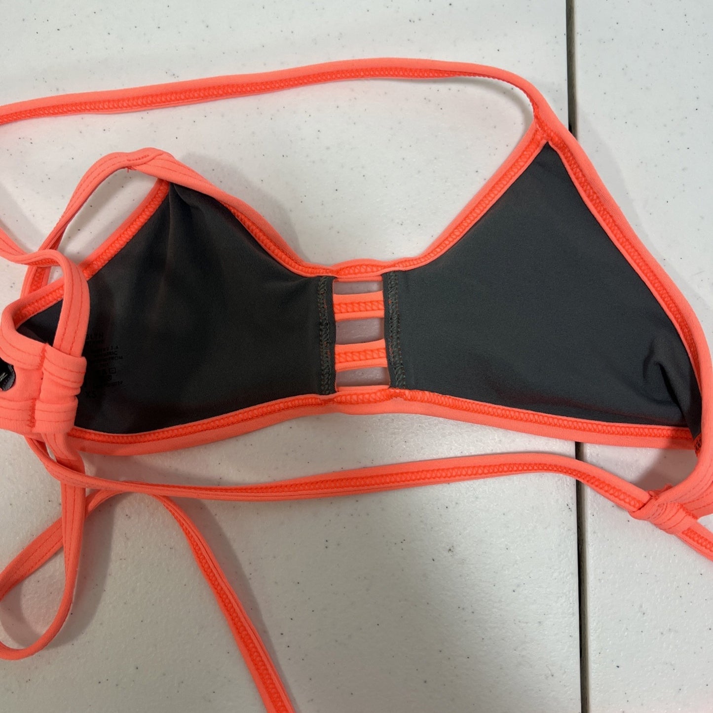 Jolyn Neon Pink Racerback Tomcat Adjustable Athletic Women’s Swimsuit Top XS