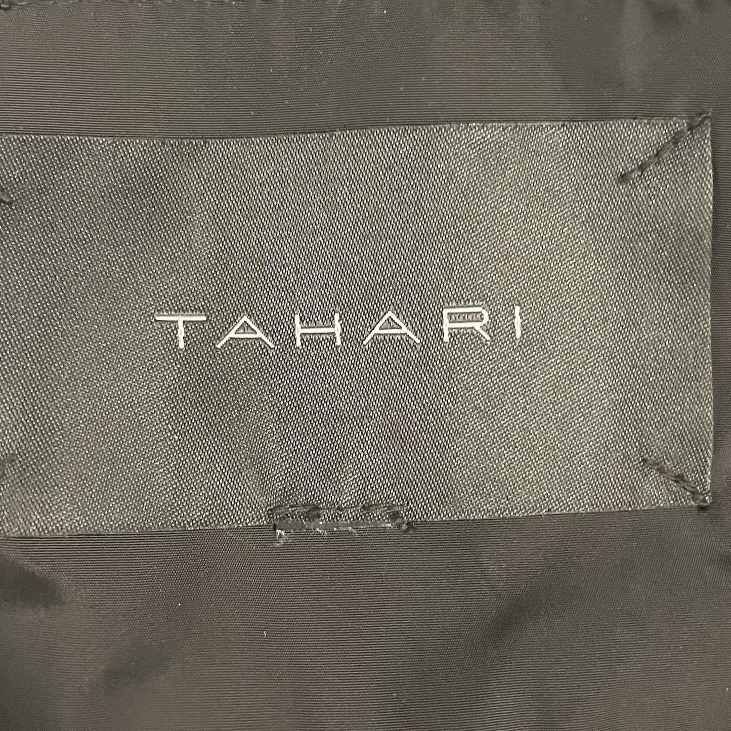 Tahari Brown Puffer Down Filled Genuine Fox Fur Removable Hood Coat Size Large L