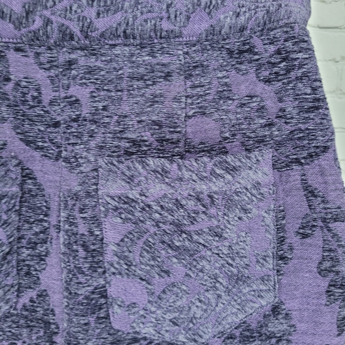 NWT Urban Outfitters Purple Velvety Damask Zipper Accent Mini Skirt Size XS