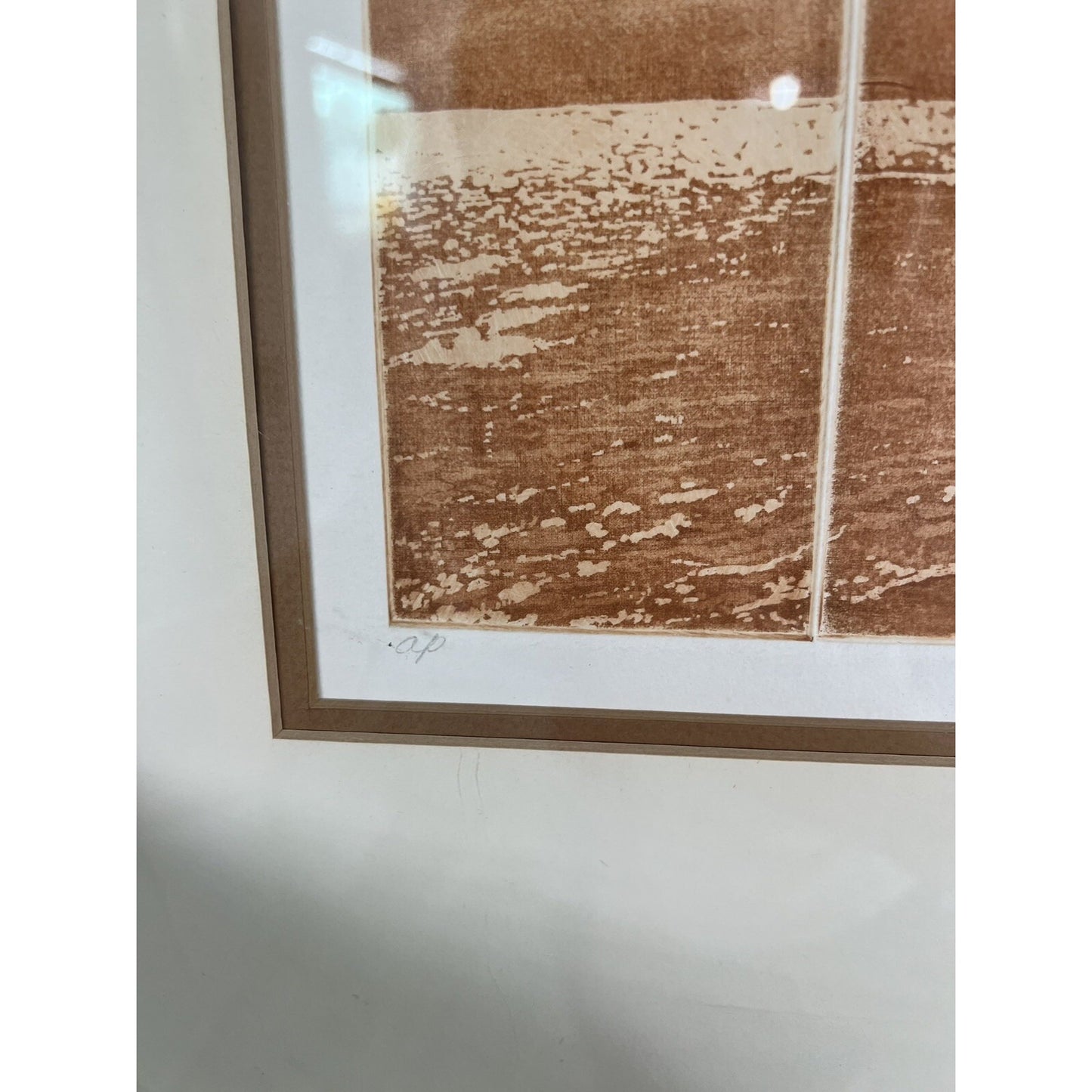 Silent Majesty Etching On Paper Signed By Anne Tuttle Framed And Matted 22”X21”