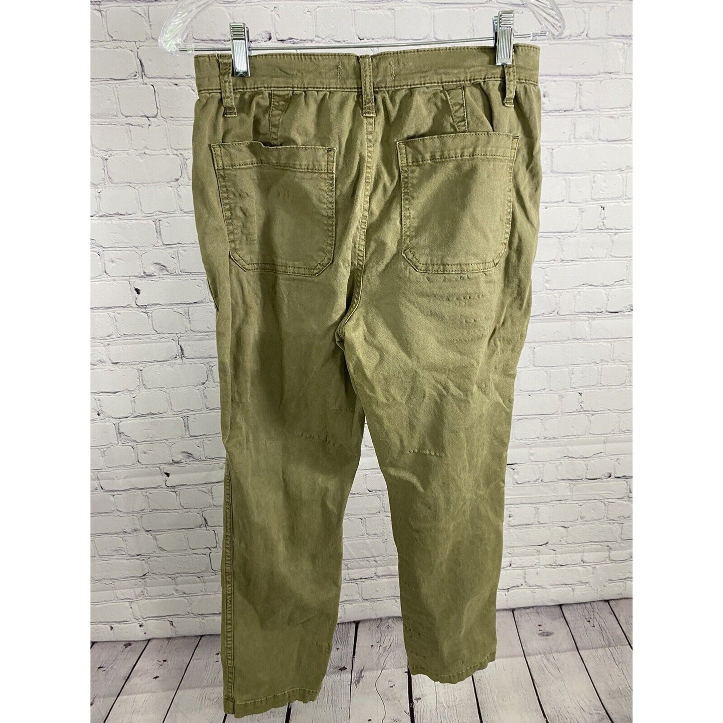 Madewell Pale Green Mid Rise Stovepipe Fatigue Pants Women’s W26” I25.5”