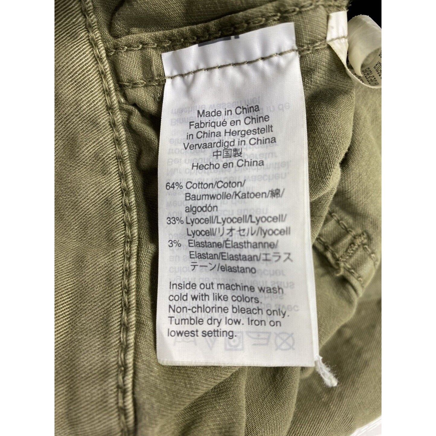 Madewell Pale Green Mid Rise Stovepipe Fatigue Pants Women’s W26” I25.5”