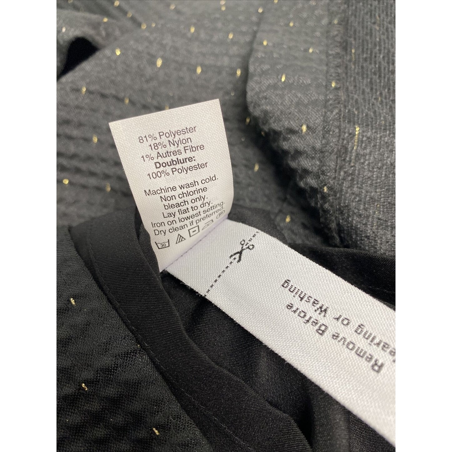Madewell Black Gold Side Cutout Sleeveless Back Zip A Line Dress Pockets Size 2