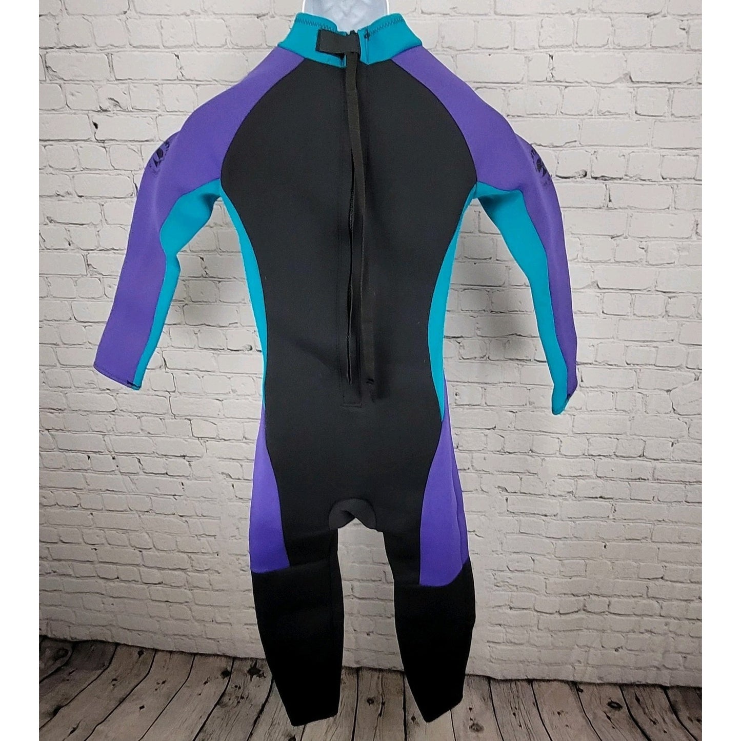 Santiva Ocean Sports Blue & Purple Long Sleeve Full Length Wetsuit Size Small S