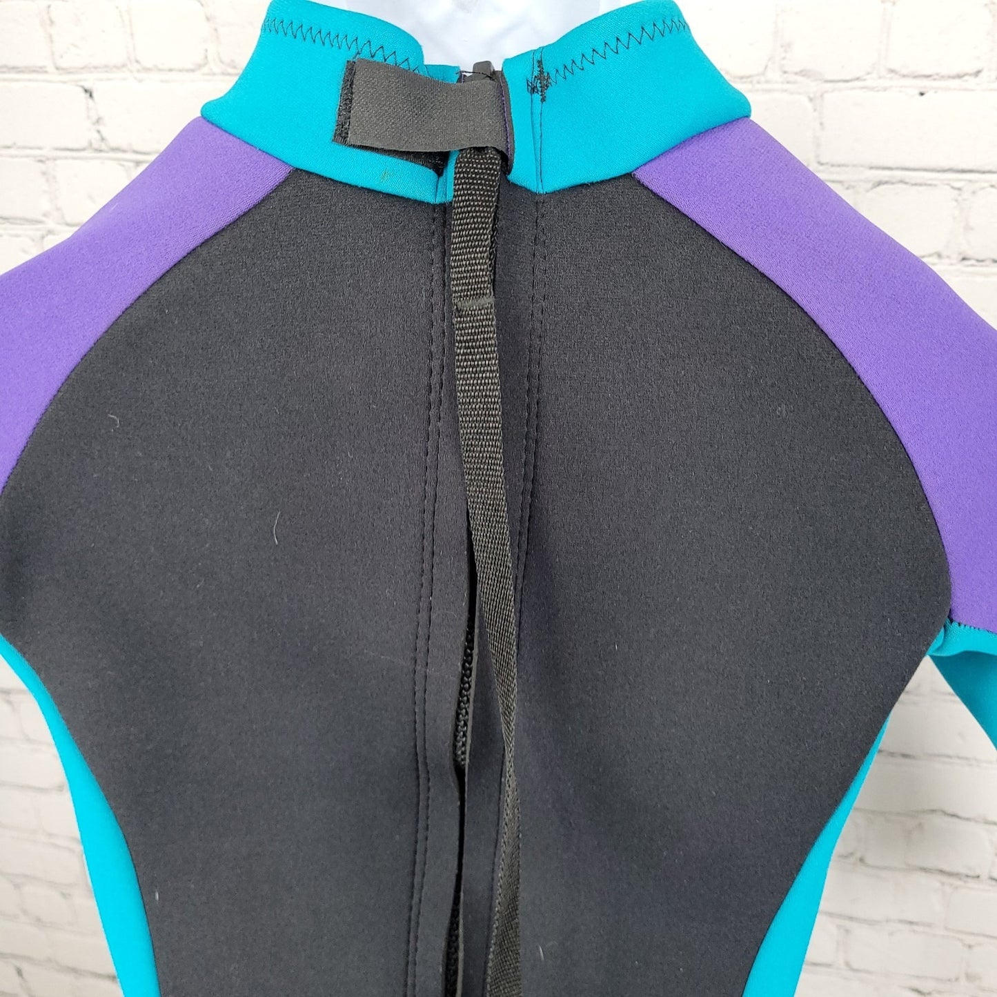 Santiva Ocean Sports Blue & Purple Long Sleeve Full Length Wetsuit Size Small S