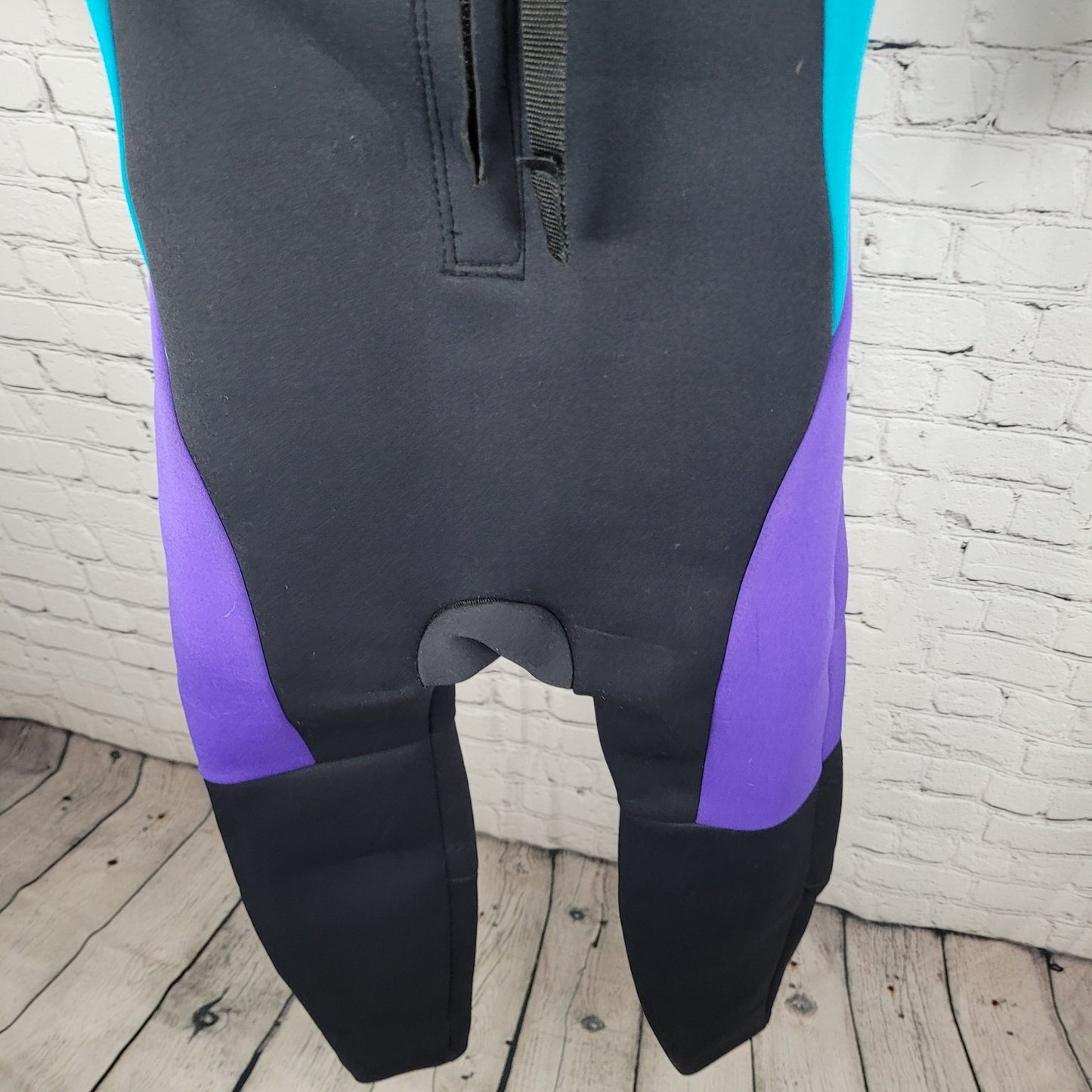 Santiva Ocean Sports Blue & Purple Long Sleeve Full Length Wetsuit Size Small S