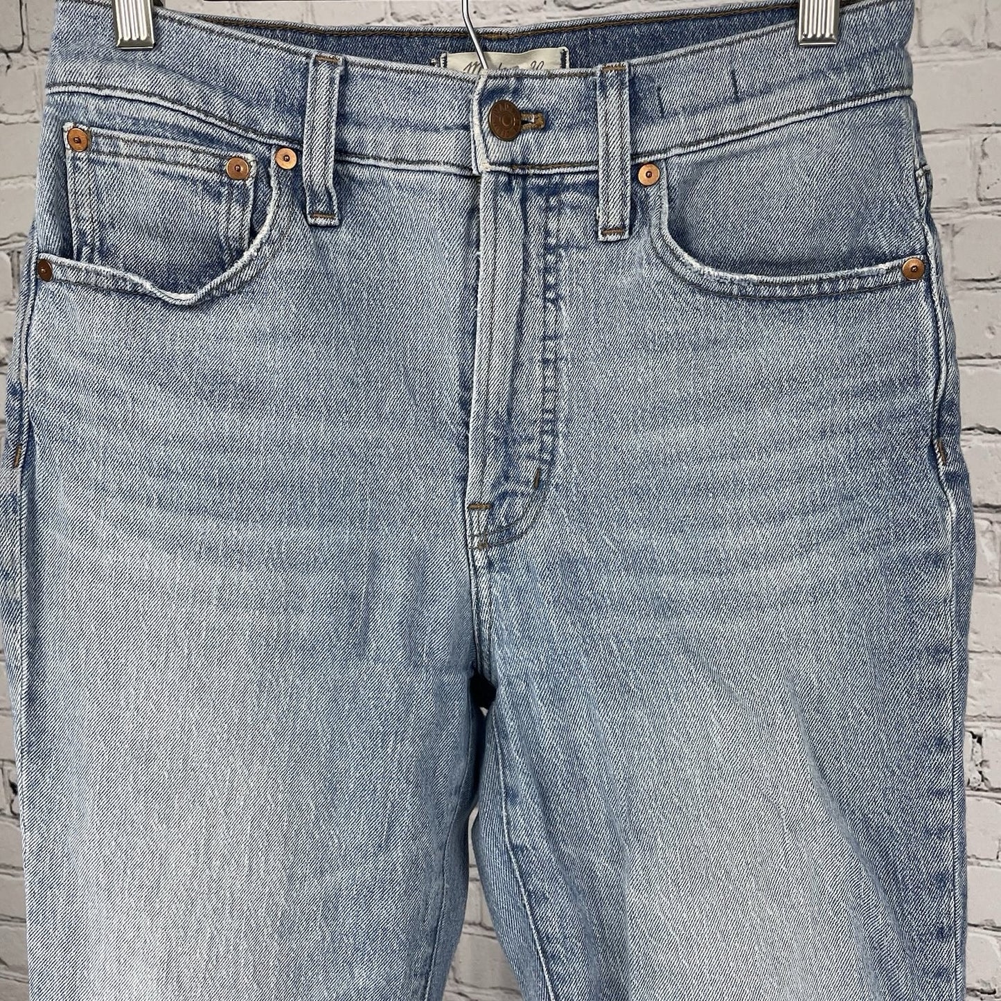 Madewell Blue Denim The Perfect Vintage Crop Jeans High Rise Size 27 (28x26)