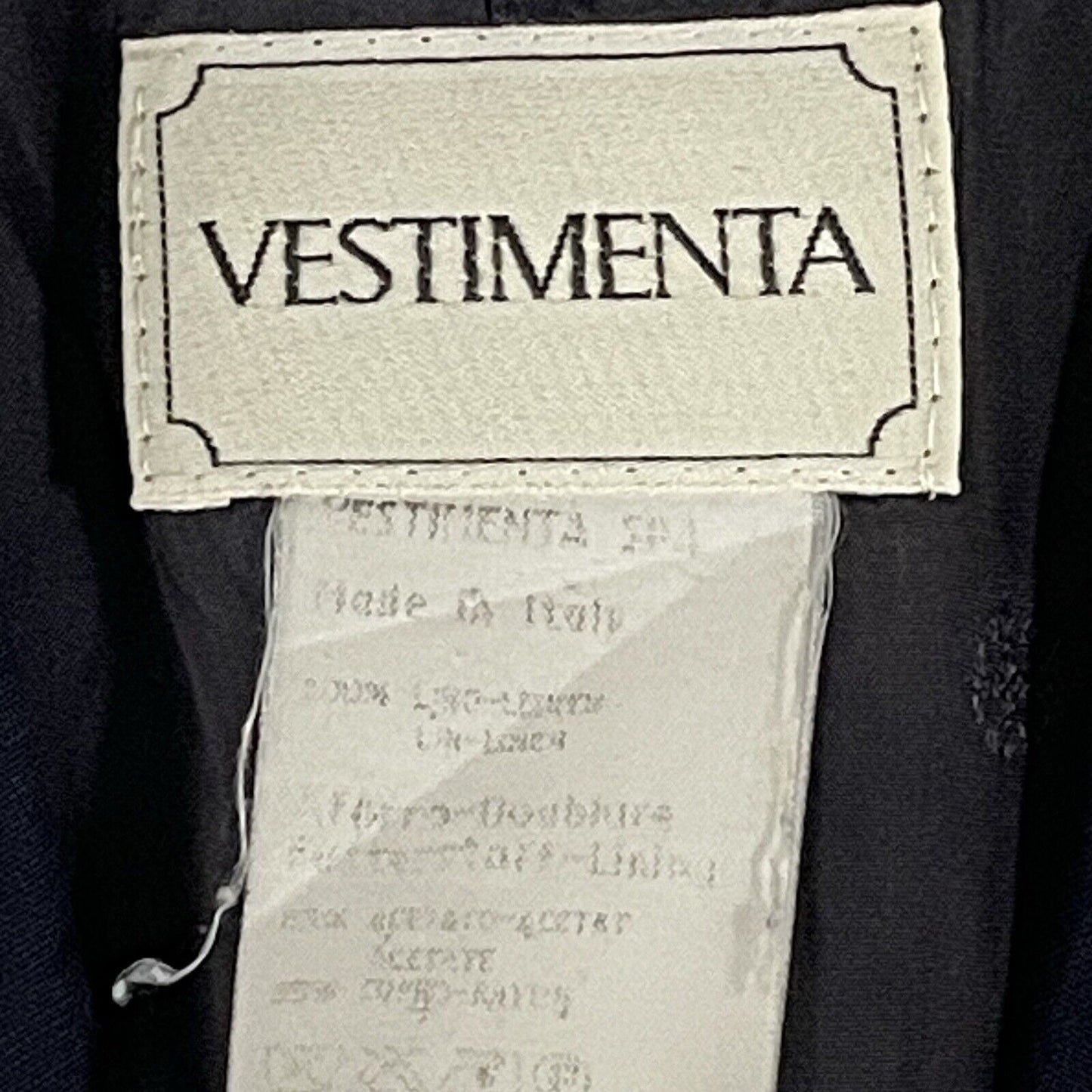 VTG Vestimenta Blue Linen Italian Lightweight 3 Button Blazer Jacket Size Medium